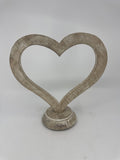 Rustic Wood Valentine's Day Decorative Standing Heart Valentine's Day Love Decor