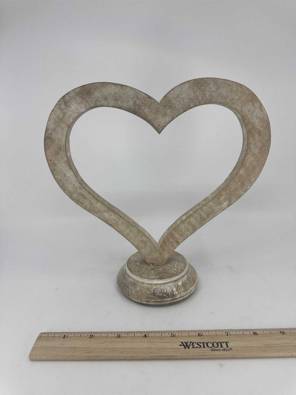 Rustic Wood Valentine's Day Decorative Standing Heart Valentine's Day Love Decor