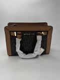 Michael Kors Dillon Mini Satchel Bag MK Signature Brown Acorn Crossbody