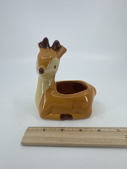 Dexter The Deer Ceramic Christmas Decor Succulent Reindeer Planter Pot