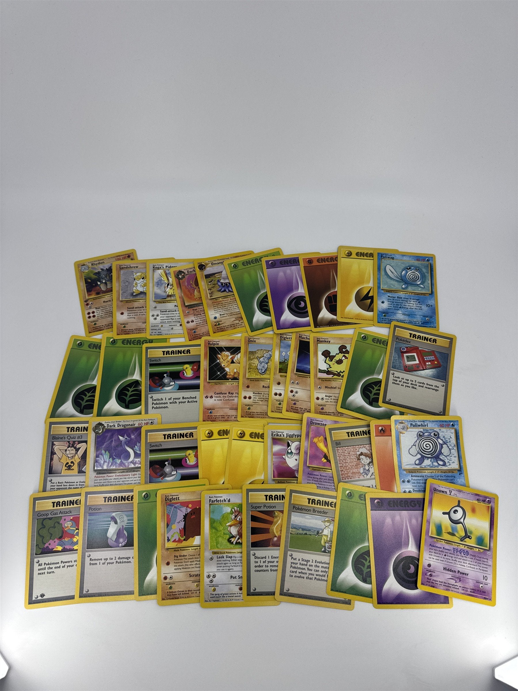 Lot of 40 Random Assorted Pokemon Playing Cards Vintage 1999 (As Pictured)