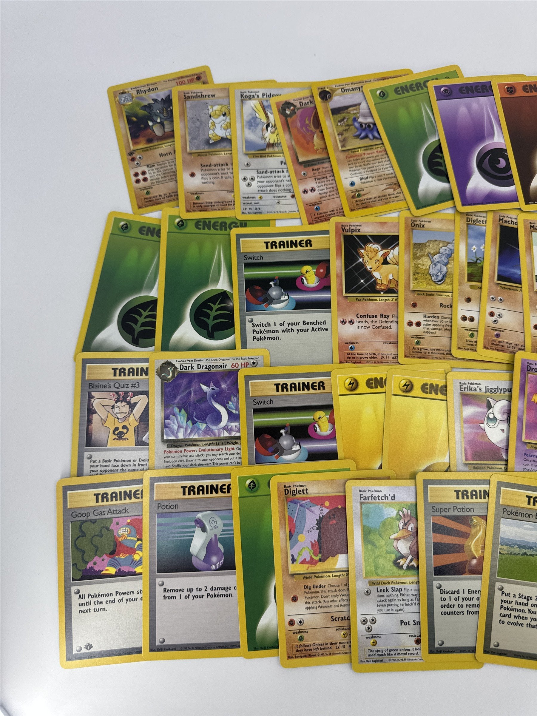 Lot of 40 Random Assorted Pokemon Playing Cards Vintage 1999 (As Pictured)