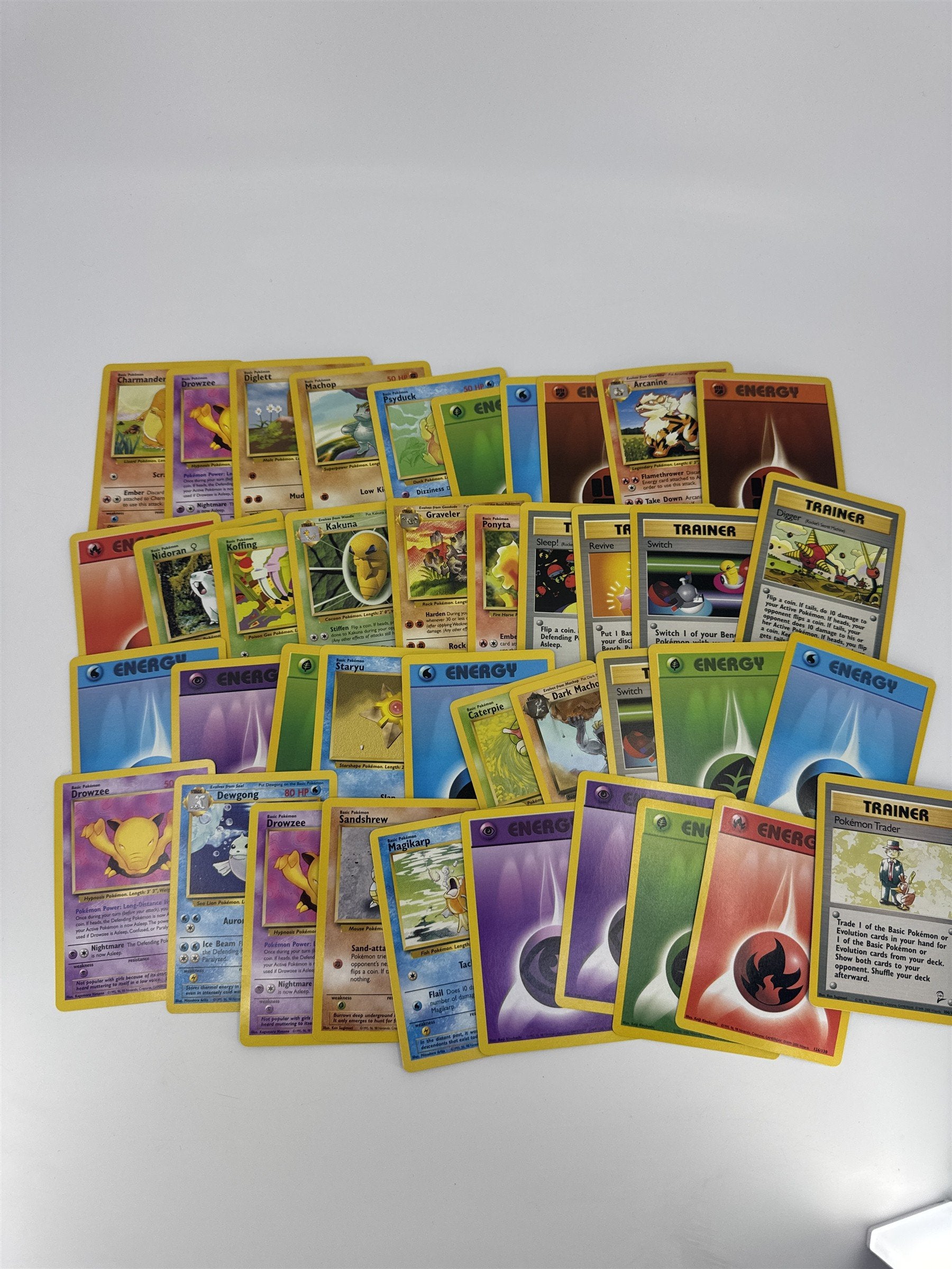 Lot of 40 Random Assorted Pokemon Playing Cards Vintage 1999 (As Pictured)