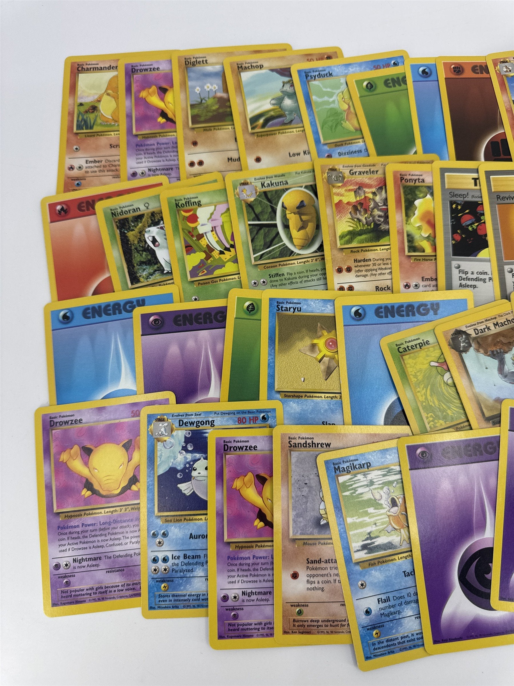 Lot of 40 Random Assorted Pokemon Playing Cards Vintage 1999 (As Pictured)