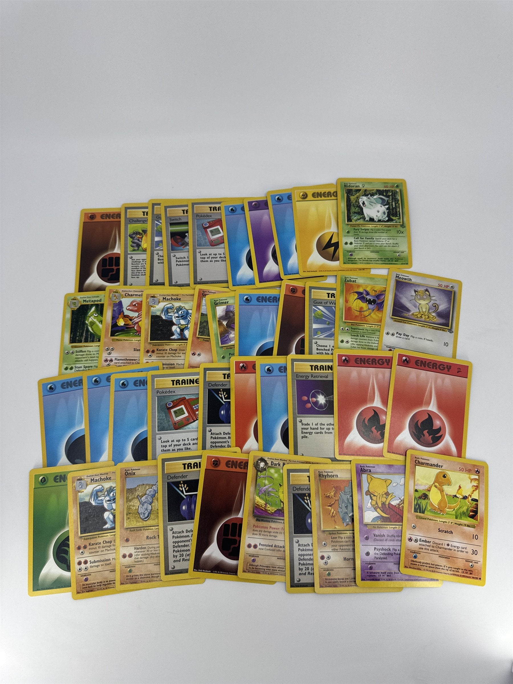Lot of 40 Random Assorted Pokemon Playing Cards Vintage 1999 (As Pictured)