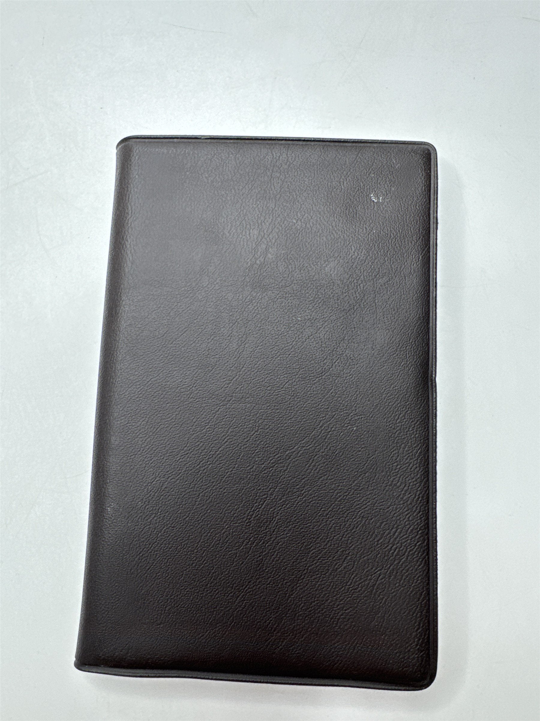 Vintage Sharp Elsi Mate EL-326H Solar Cell Calculator Black Wallet Case Working