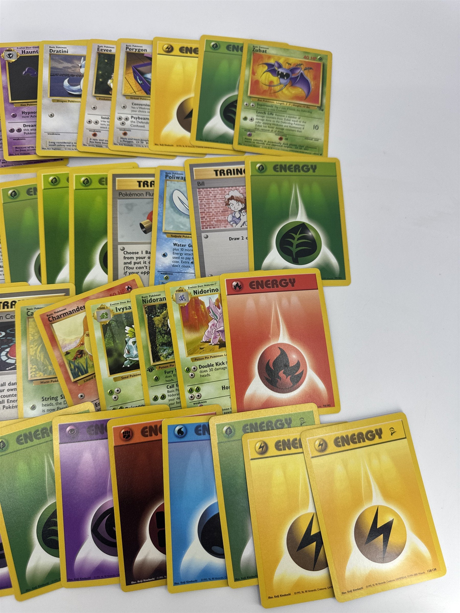 Lot of 40 Random Assorted Pokemon Playing Cards Vintage 1999 (As Pictured)