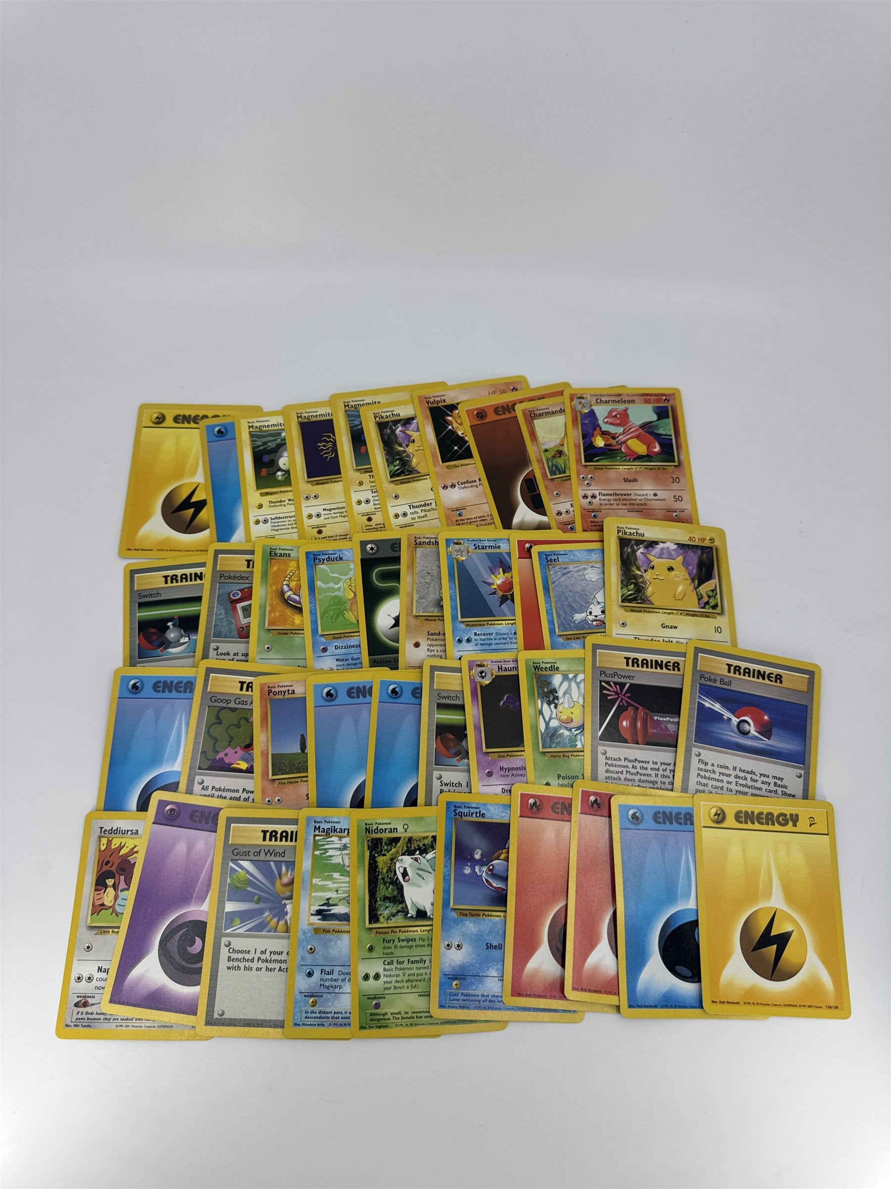 Lot of 40 Random Assorted Pokemon Playing Cards Vintage 1999 (As Pictured)