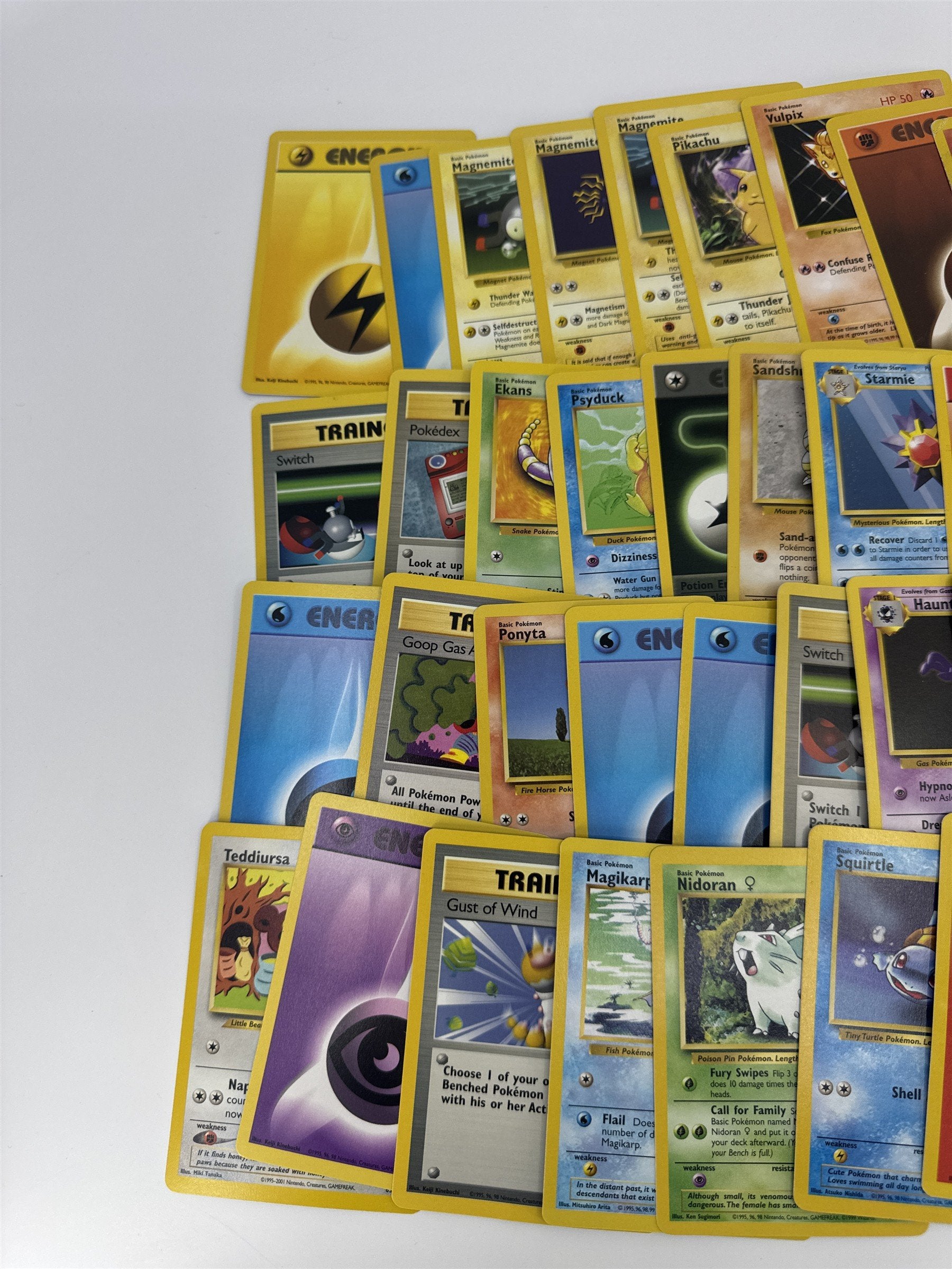 Lot of 40 Random Assorted Pokemon Playing Cards Vintage 1999 (As Pictured)