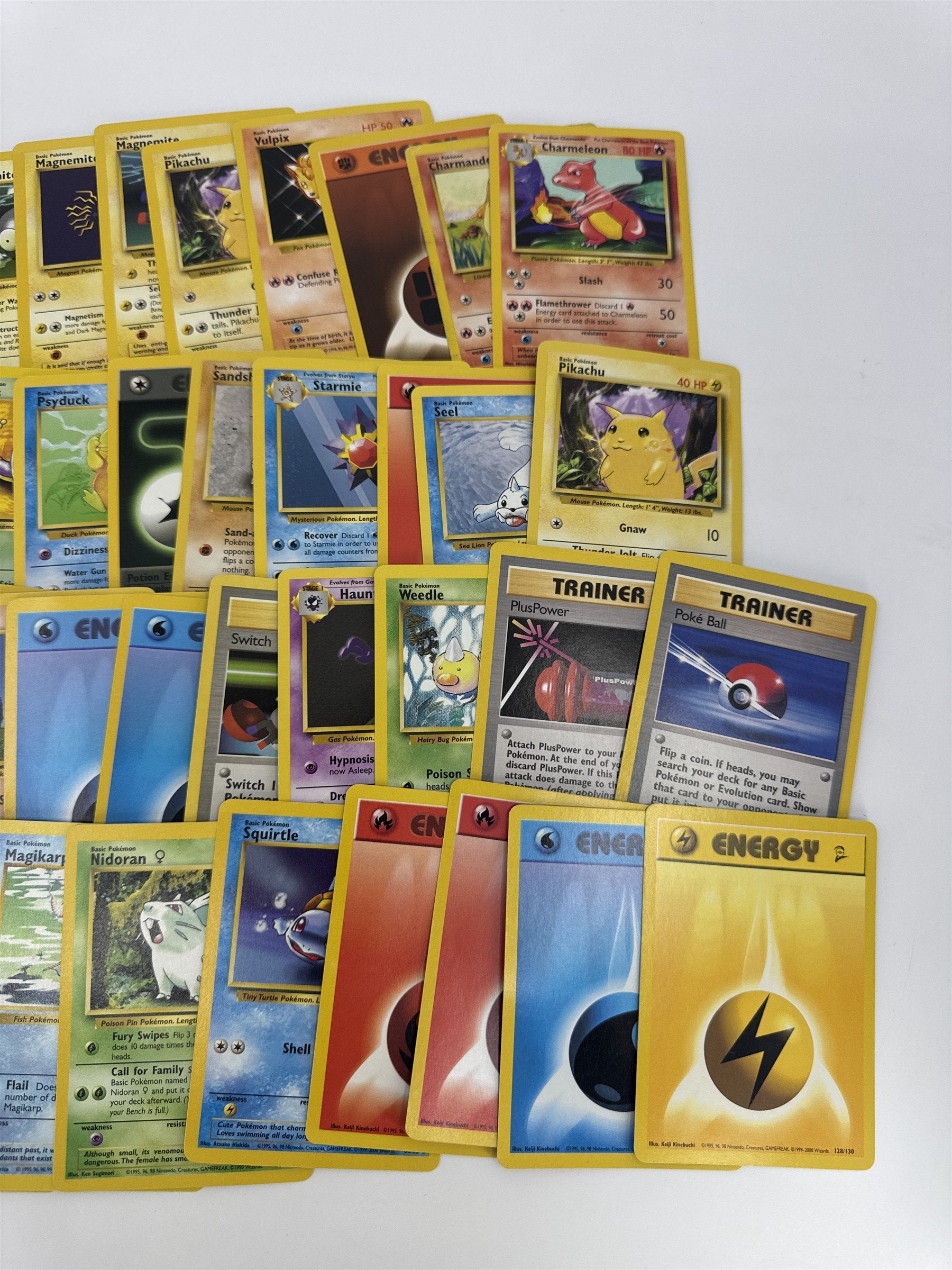 Lot of 40 Random Assorted Pokemon Playing Cards Vintage 1999 (As Pictured)