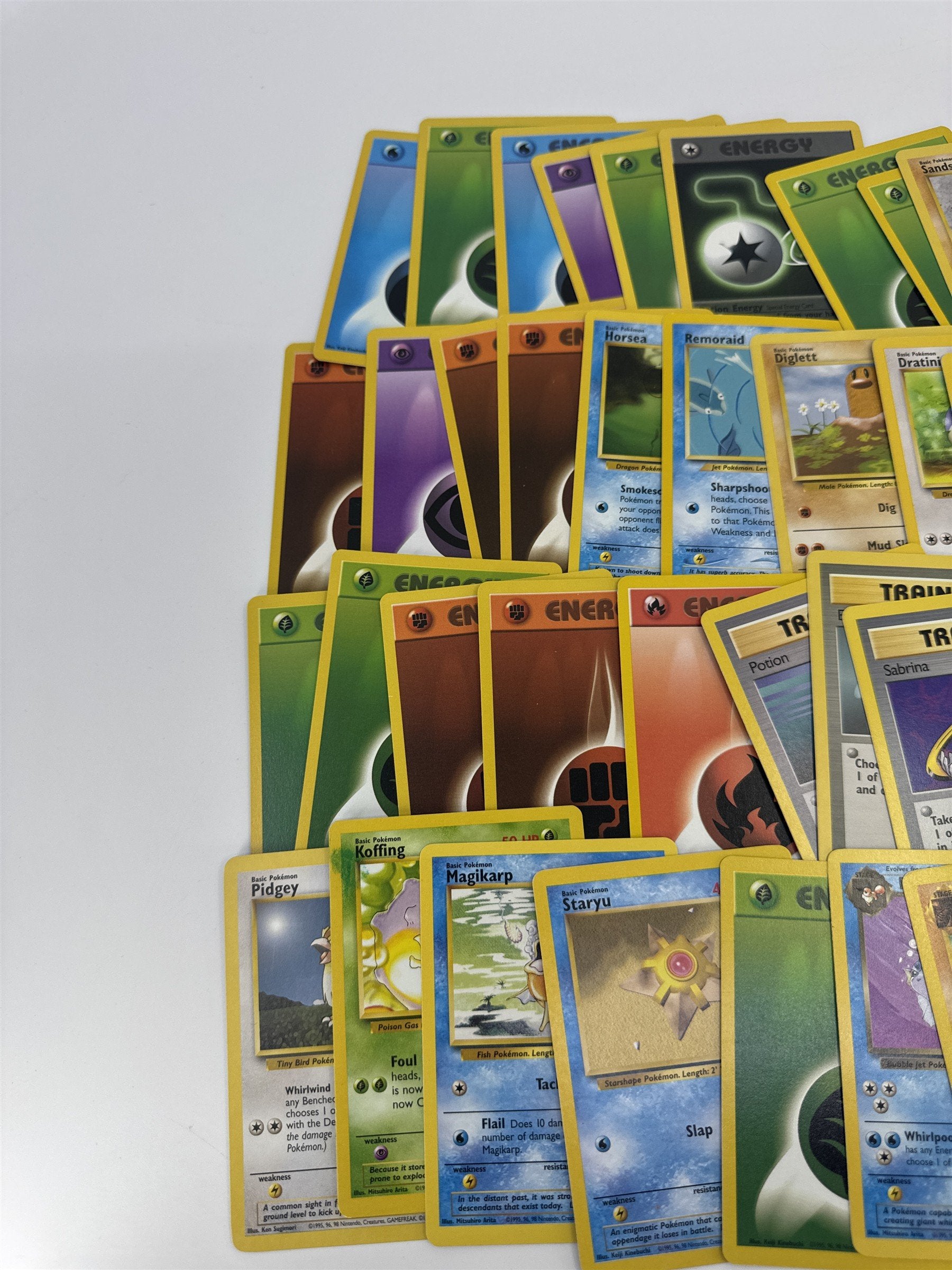 Lot of 40 Random Assorted Pokemon Playing Cards Vintage 1999 (As Pictured)