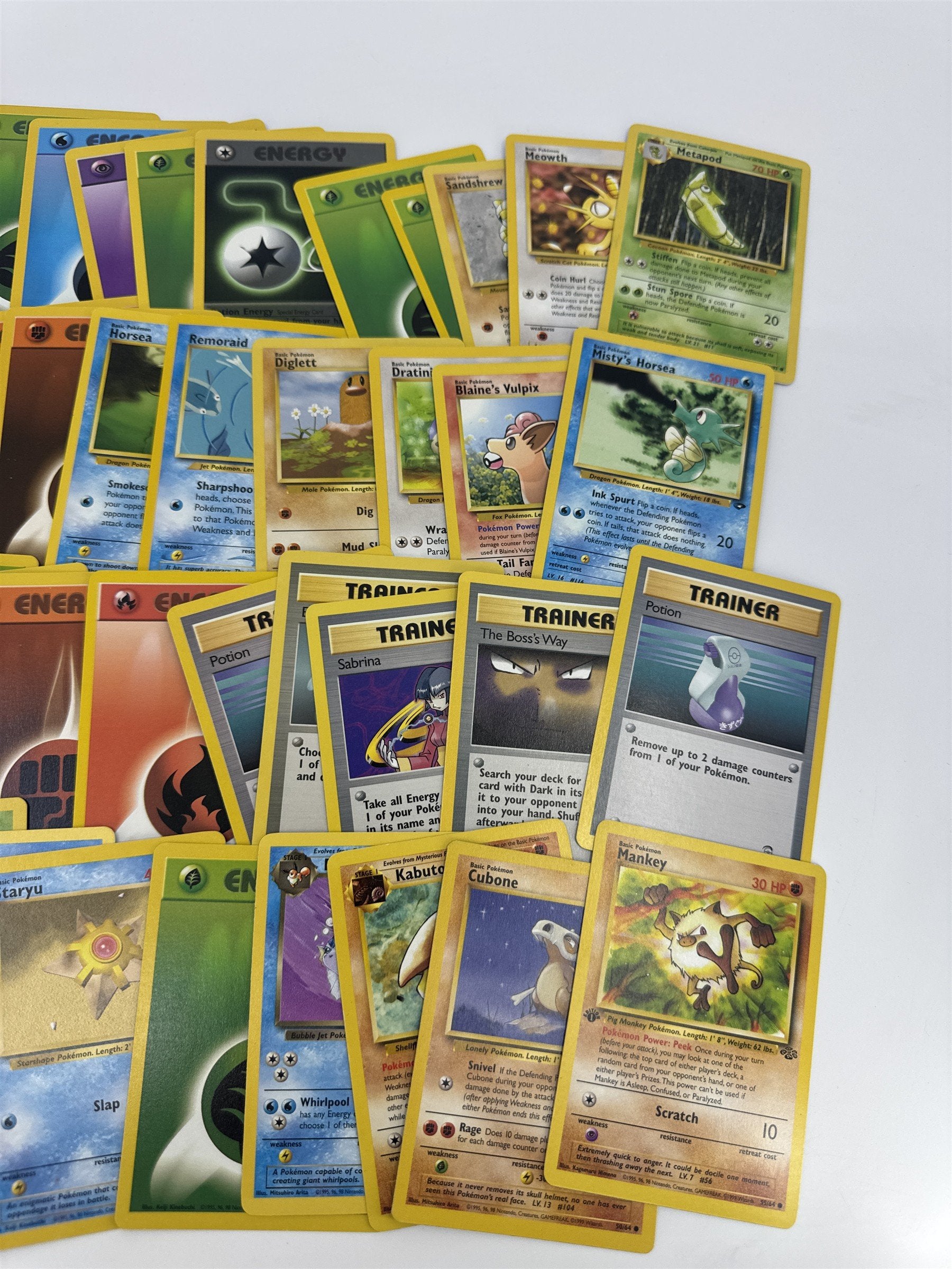 Lot of 40 Random Assorted Pokemon Playing Cards Vintage 1999 (As Pictured)