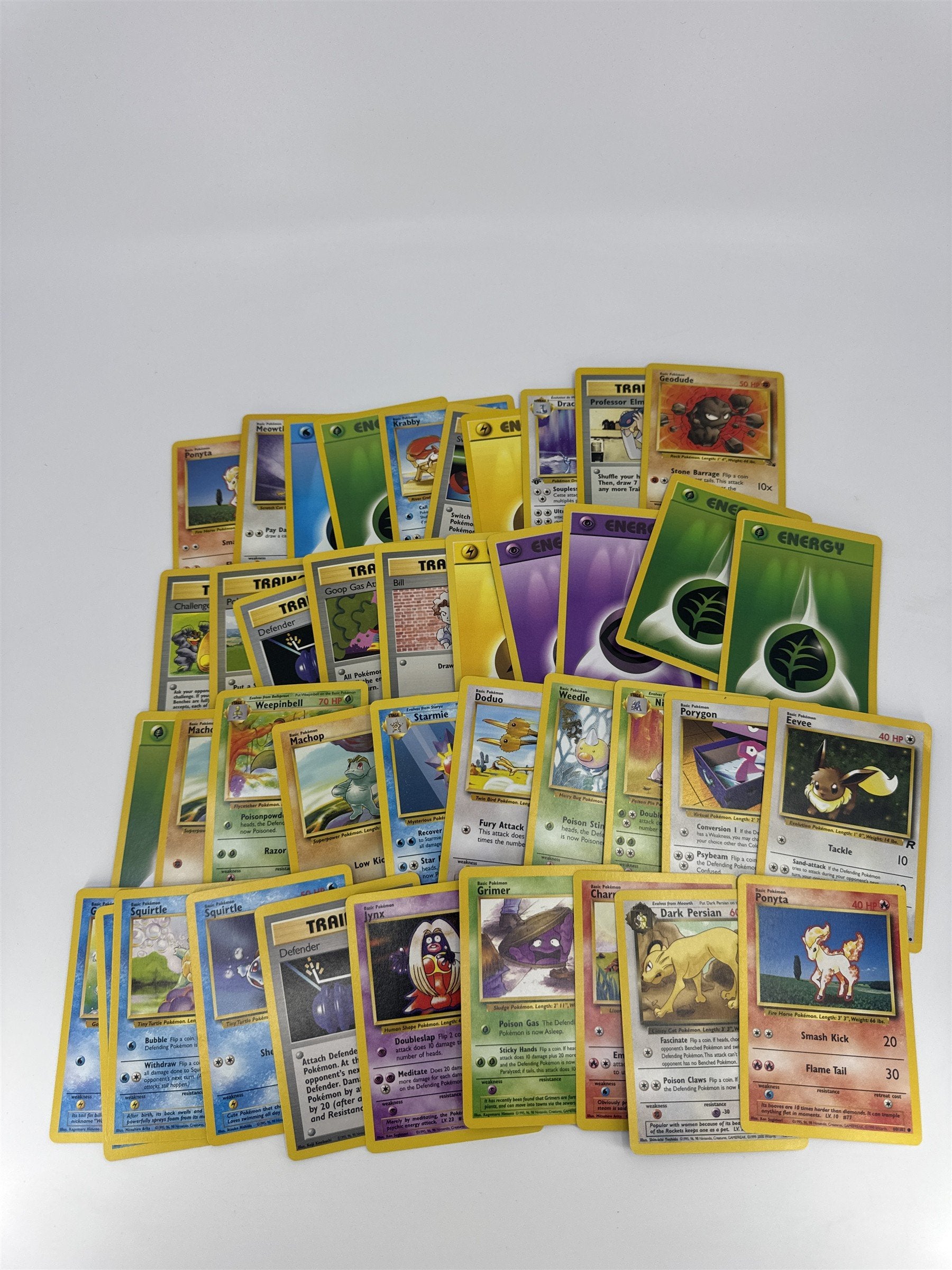Lot of 40 Random Assorted Pokemon Playing Cards Vintage 1999 (As Pictured)