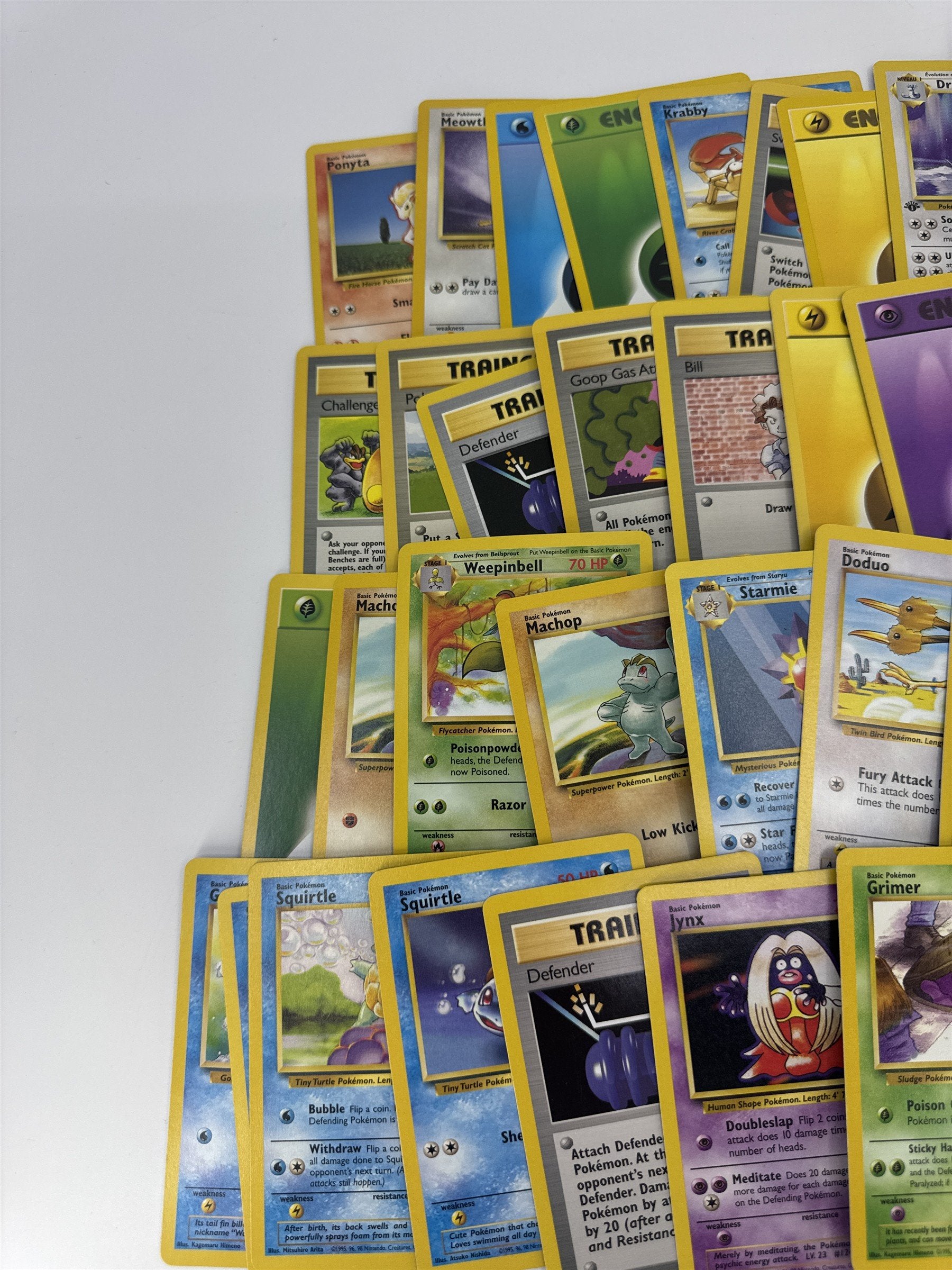 Lot of 40 Random Assorted Pokemon Playing Cards Vintage 1999 (As Pictured)