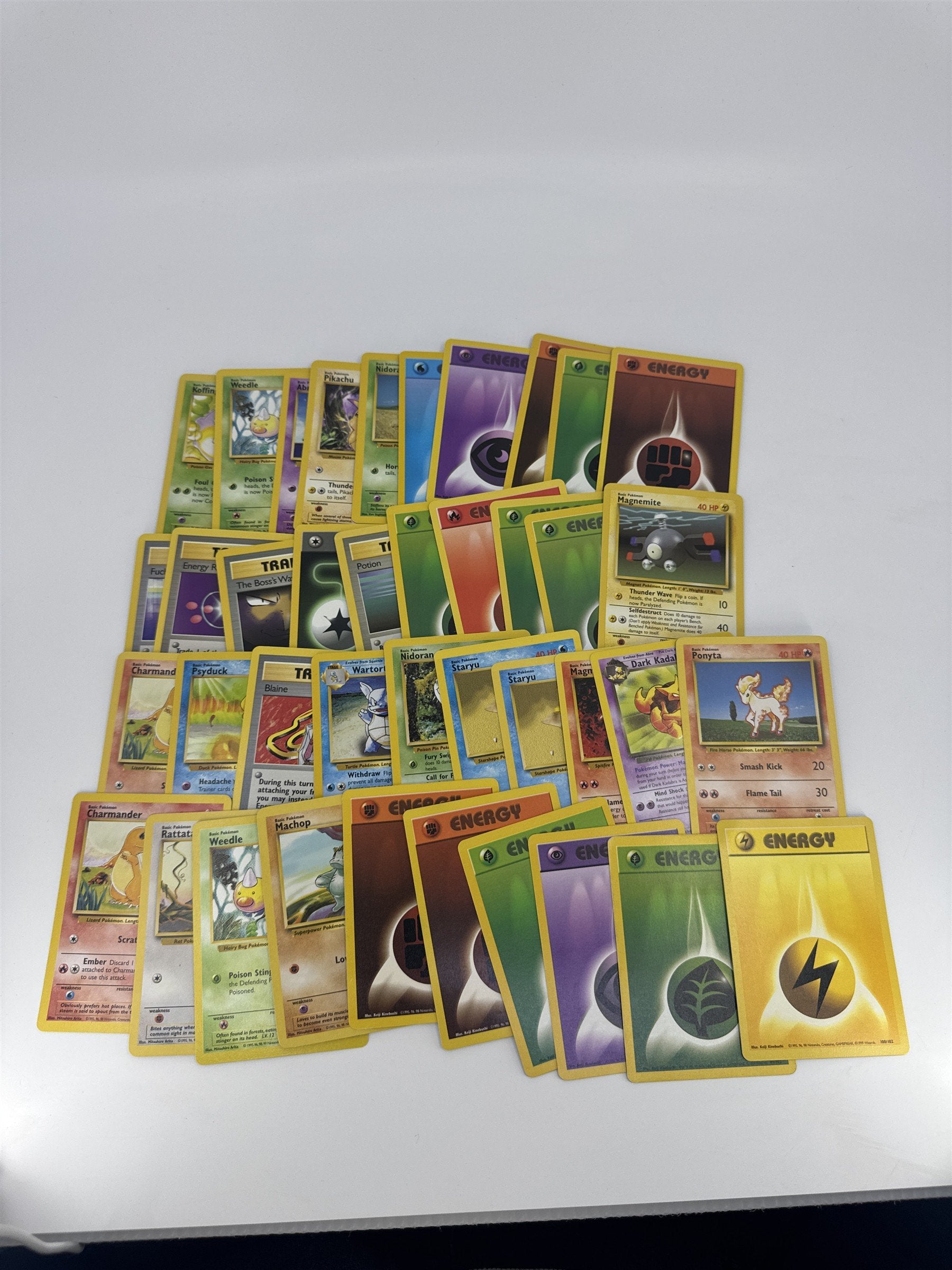 Lot of 40 Random Assorted Pokemon Playing Cards Vintage 1999 (As Pictured)