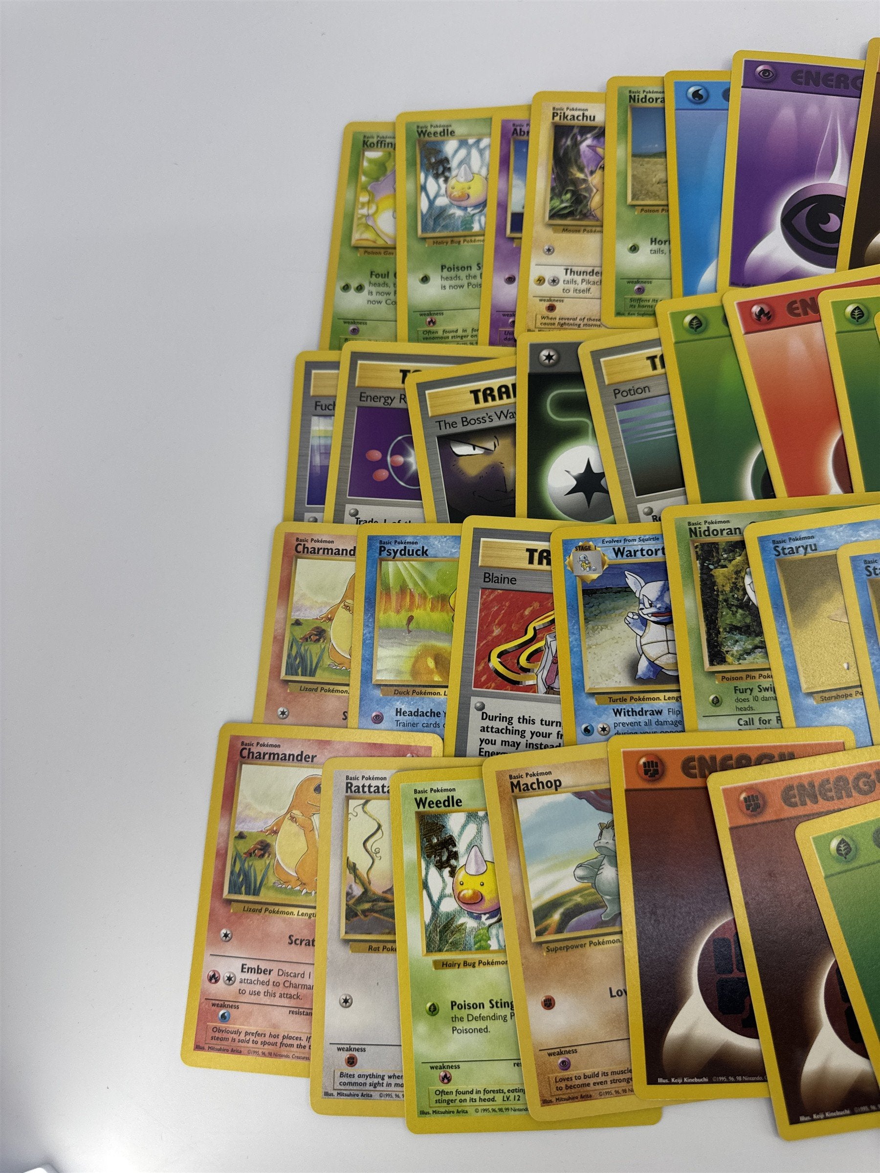Lot of 40 Random Assorted Pokemon Playing Cards Vintage 1999 (As Pictured)