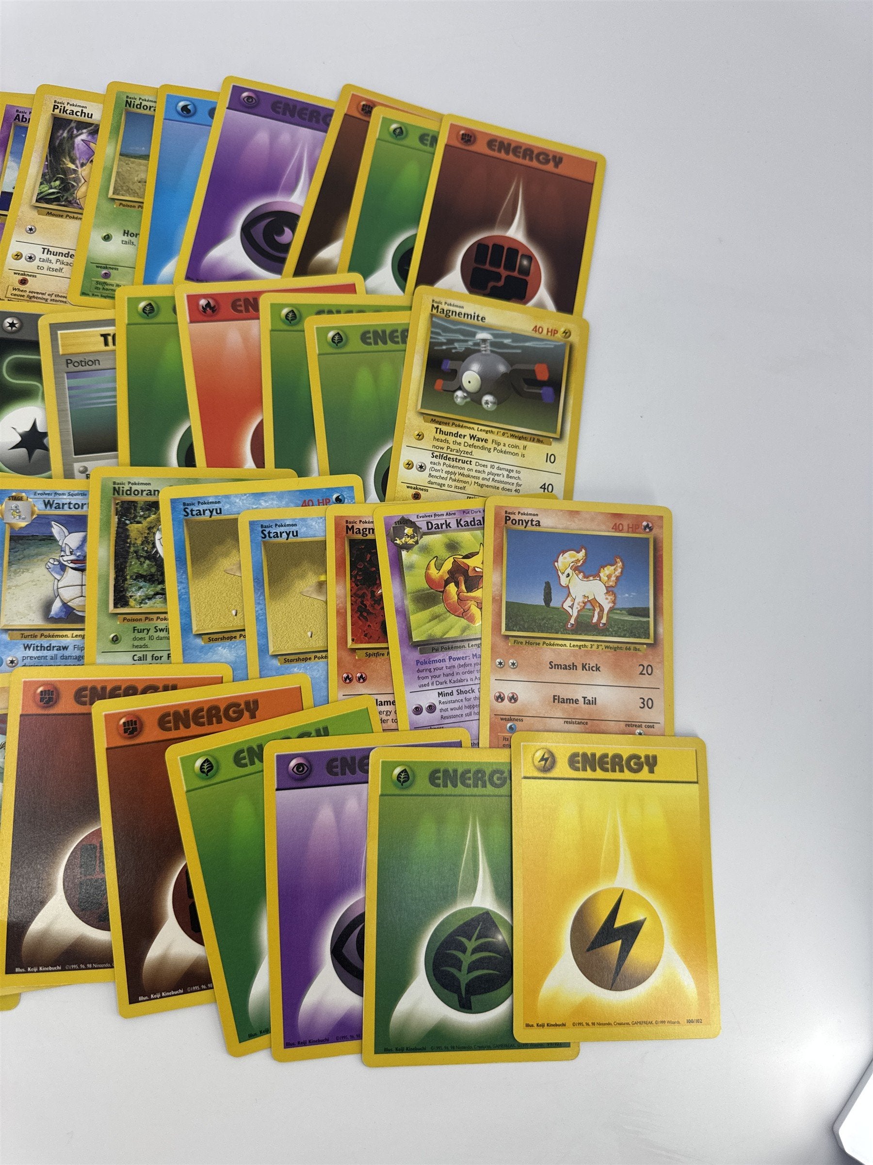 Lot of 40 Random Assorted Pokemon Playing Cards Vintage 1999 (As Pictured)