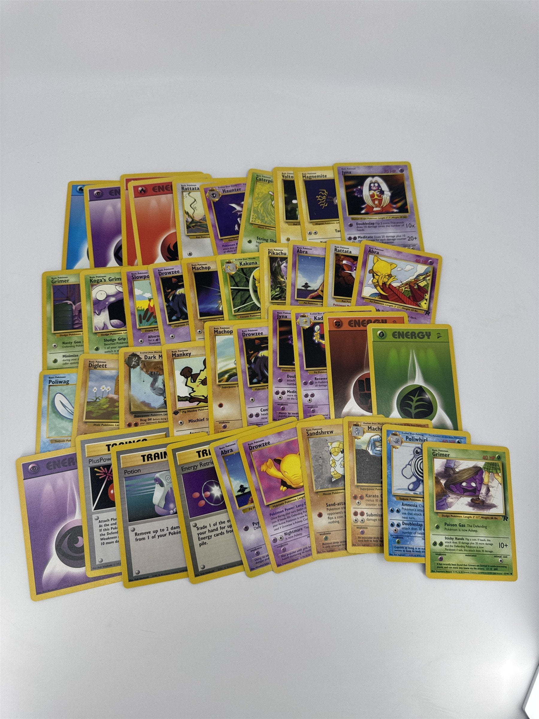 Lot of 40 Random Assorted Pokemon Playing Cards Vintage 1999 (As Pictured)