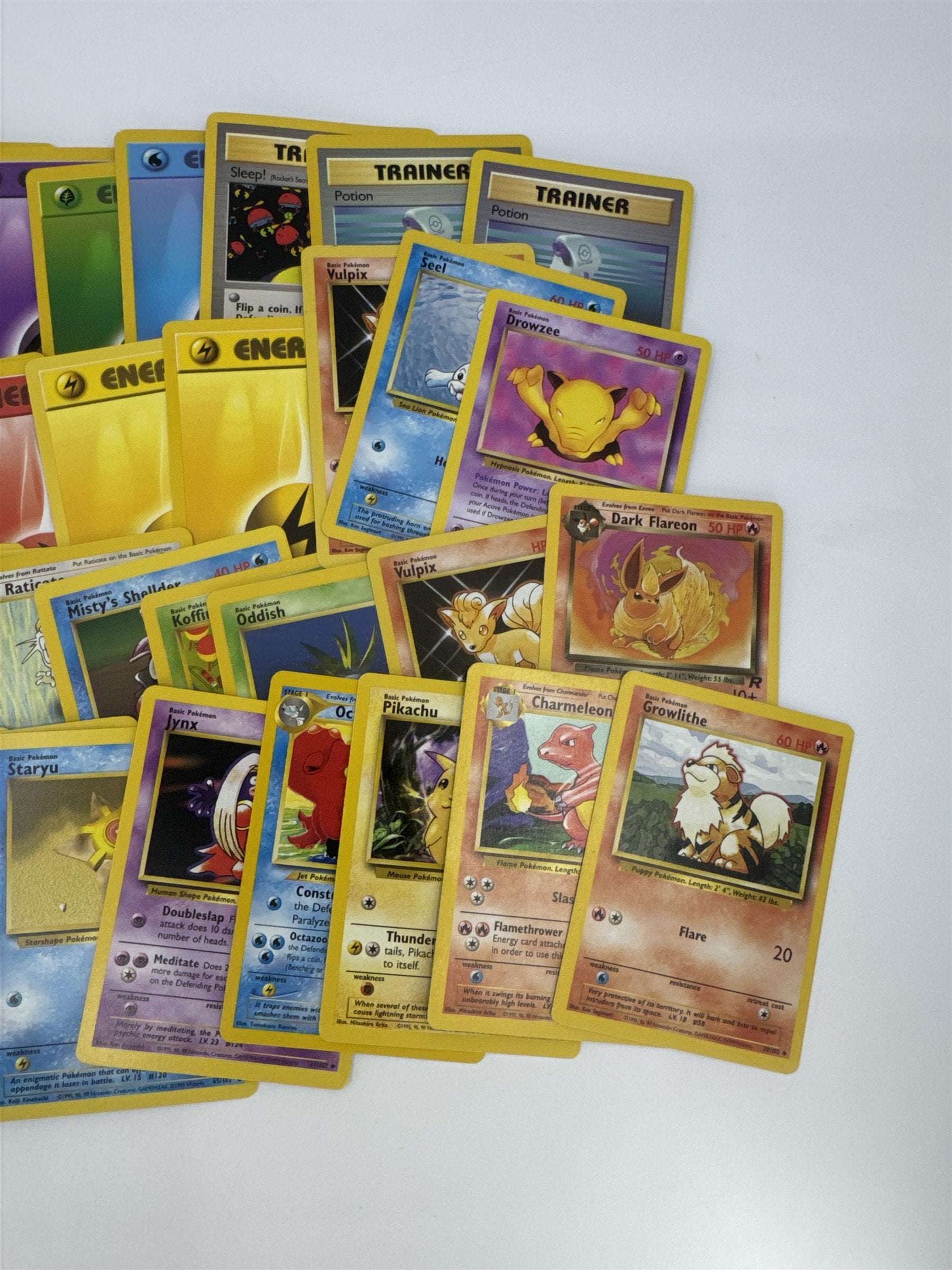 Lot of 40 Random Assorted Pokemon Playing Cards Vintage 1999 (As Pictured)