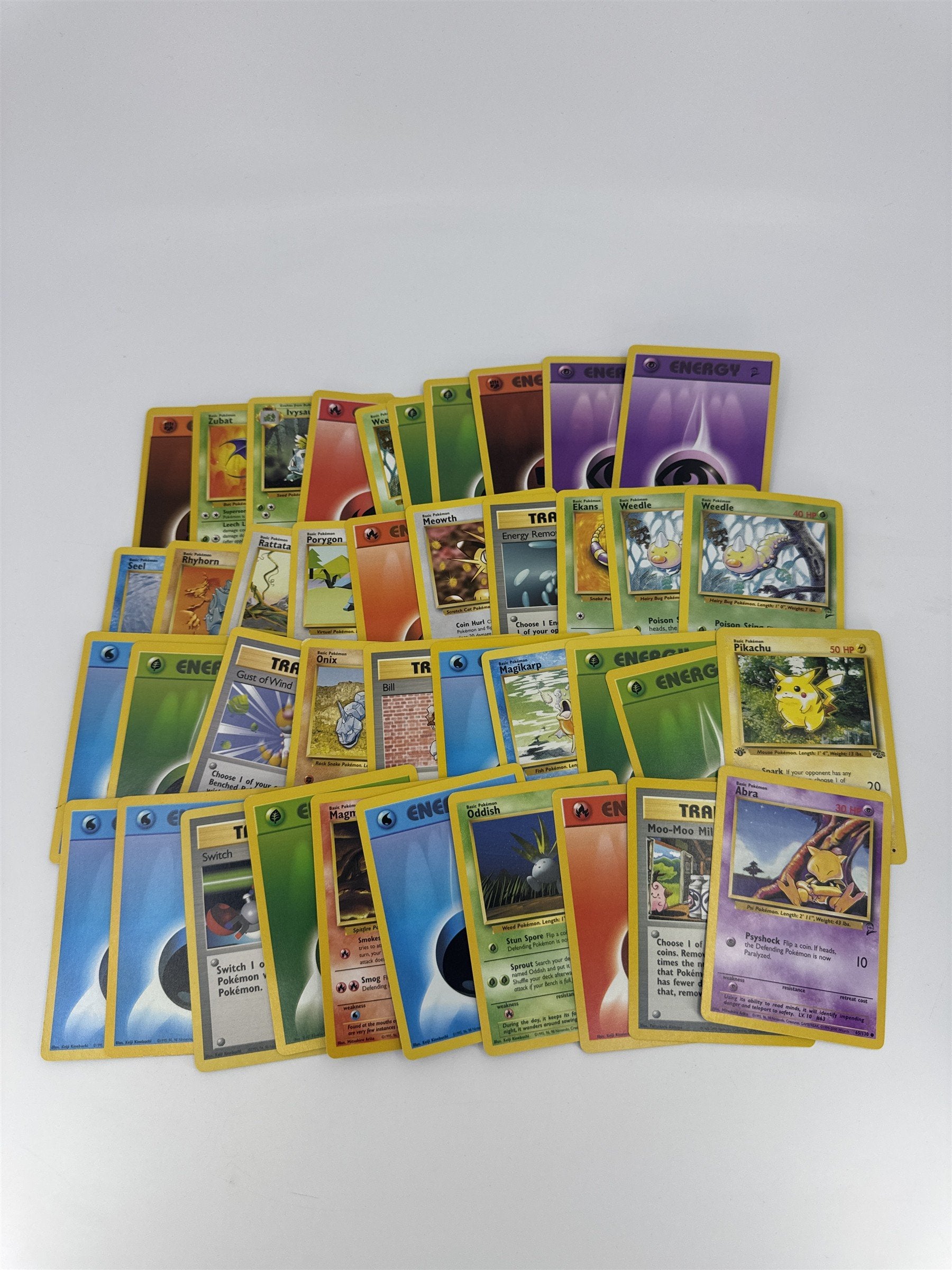 Lot of 40 Random Assorted Pokemon Playing Cards Vintage 1999 (As Pictured)