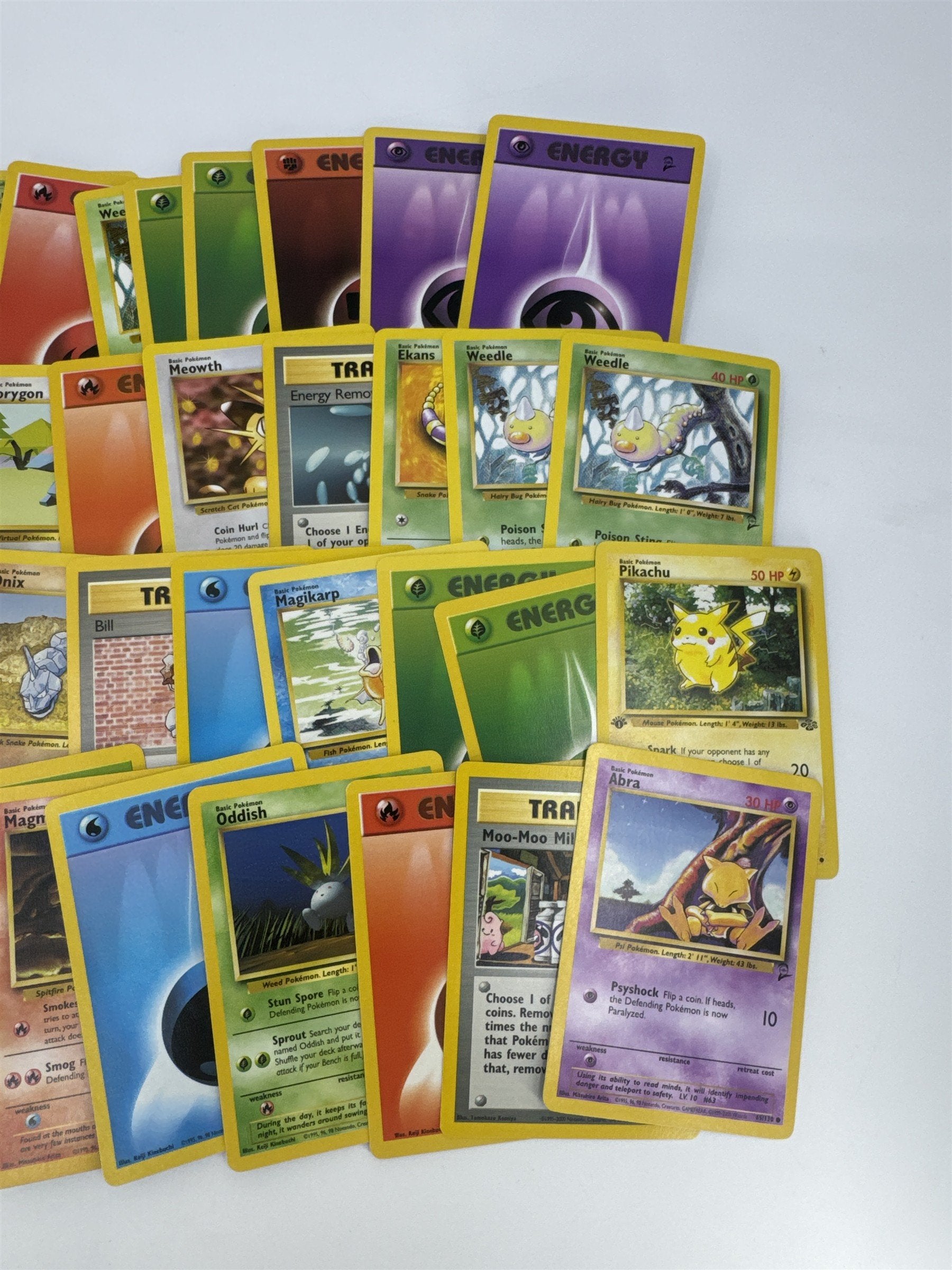 Lot of 40 Random Assorted Pokemon Playing Cards Vintage 1999 (As Pictured)