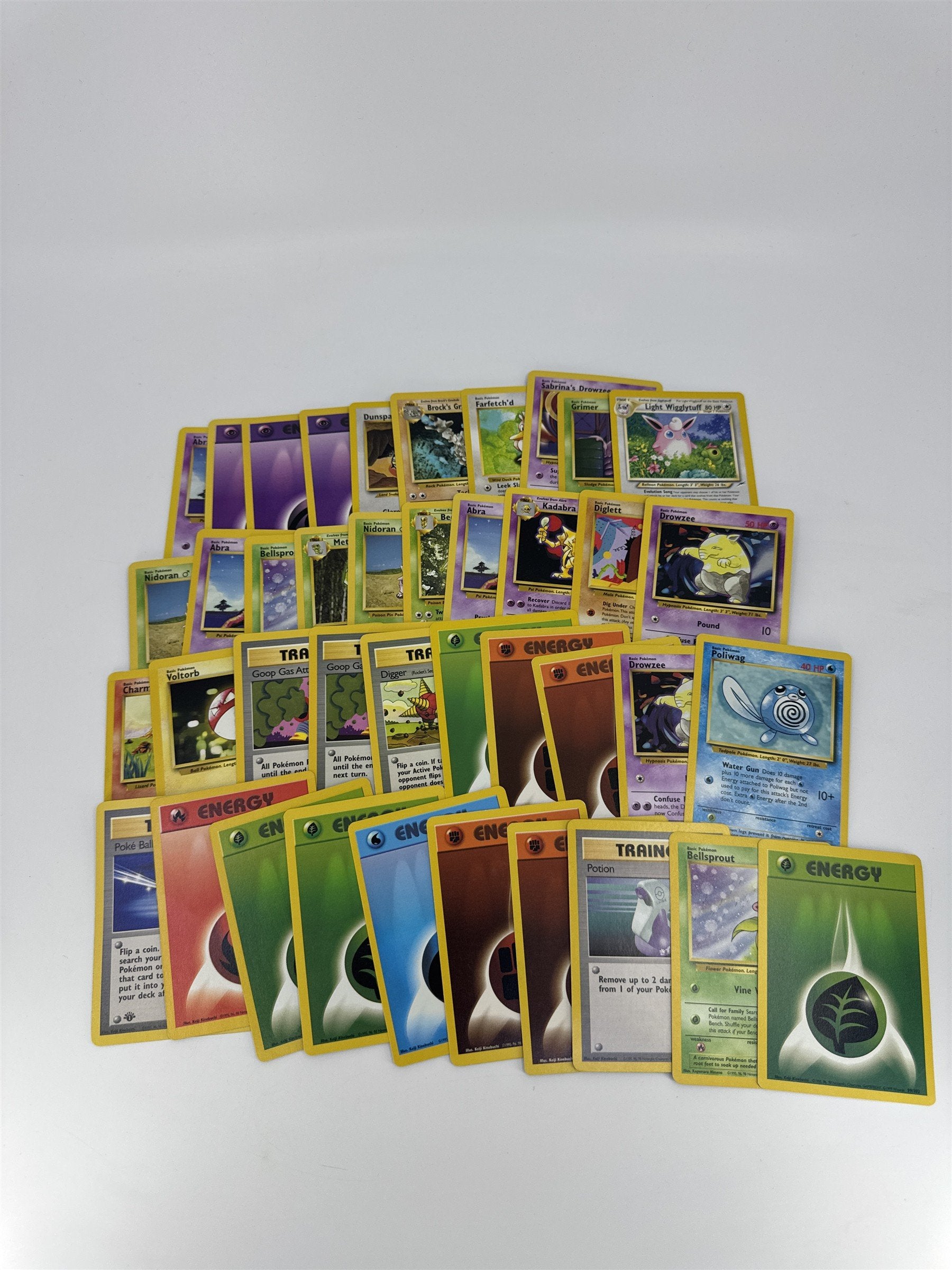 Lot of 40 Random Assorted Pokemon Playing Cards Vintage 1999 (As Pictured)