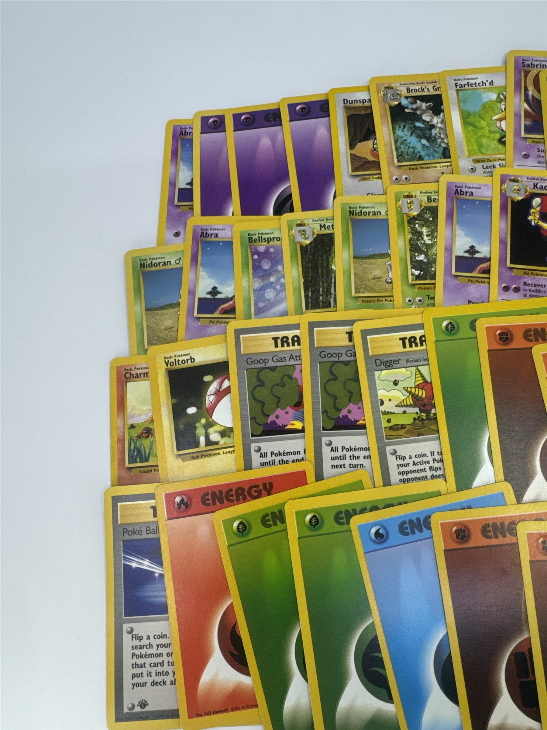 Lot of 40 Random Assorted Pokemon Playing Cards Vintage 1999 (As Pictured)
