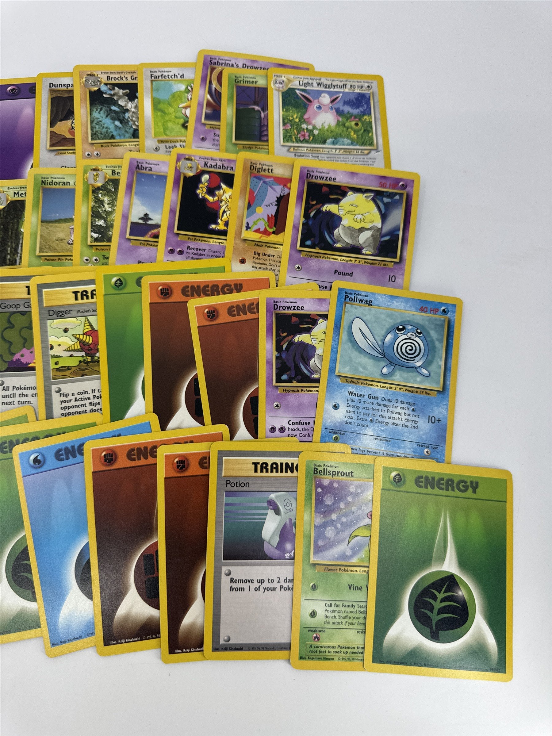 Lot of 40 Random Assorted Pokemon Playing Cards Vintage 1999 (As Pictured)