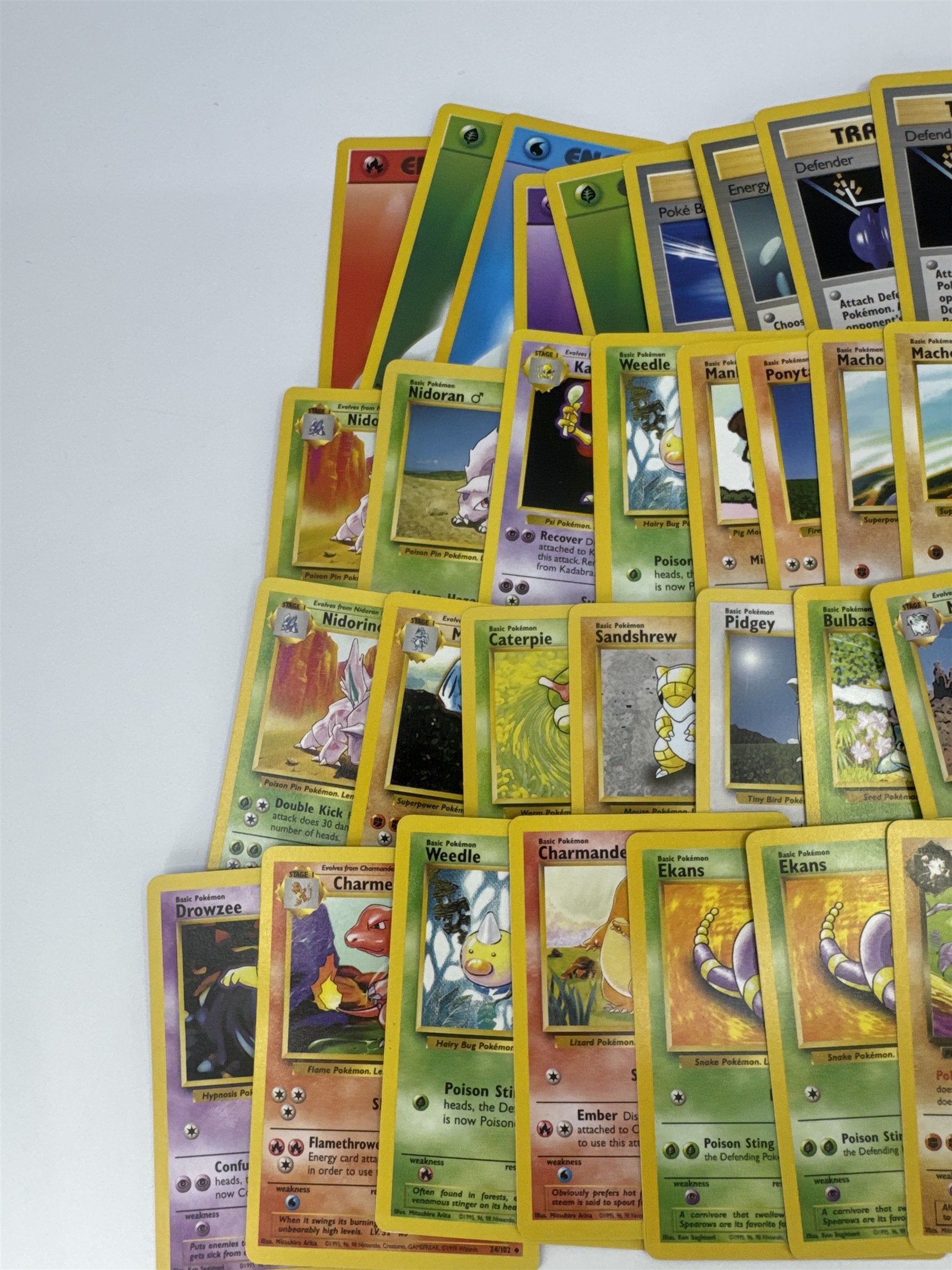 Lot of 40 Random Assorted Pokemon Playing Cards Vintage 1999 (As Pictured)