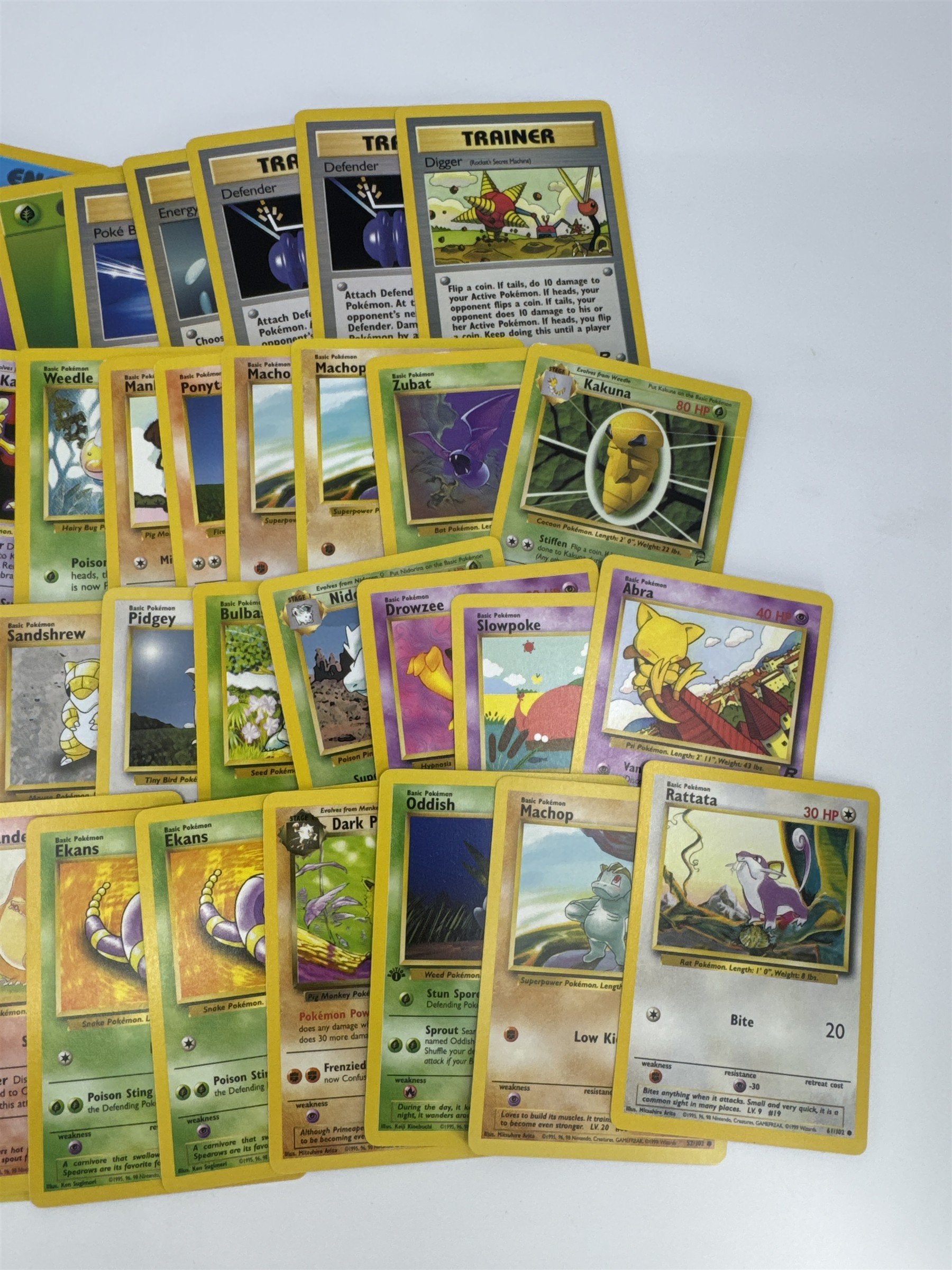 Lot of 40 Random Assorted Pokemon Playing Cards Vintage 1999 (As Pictured)