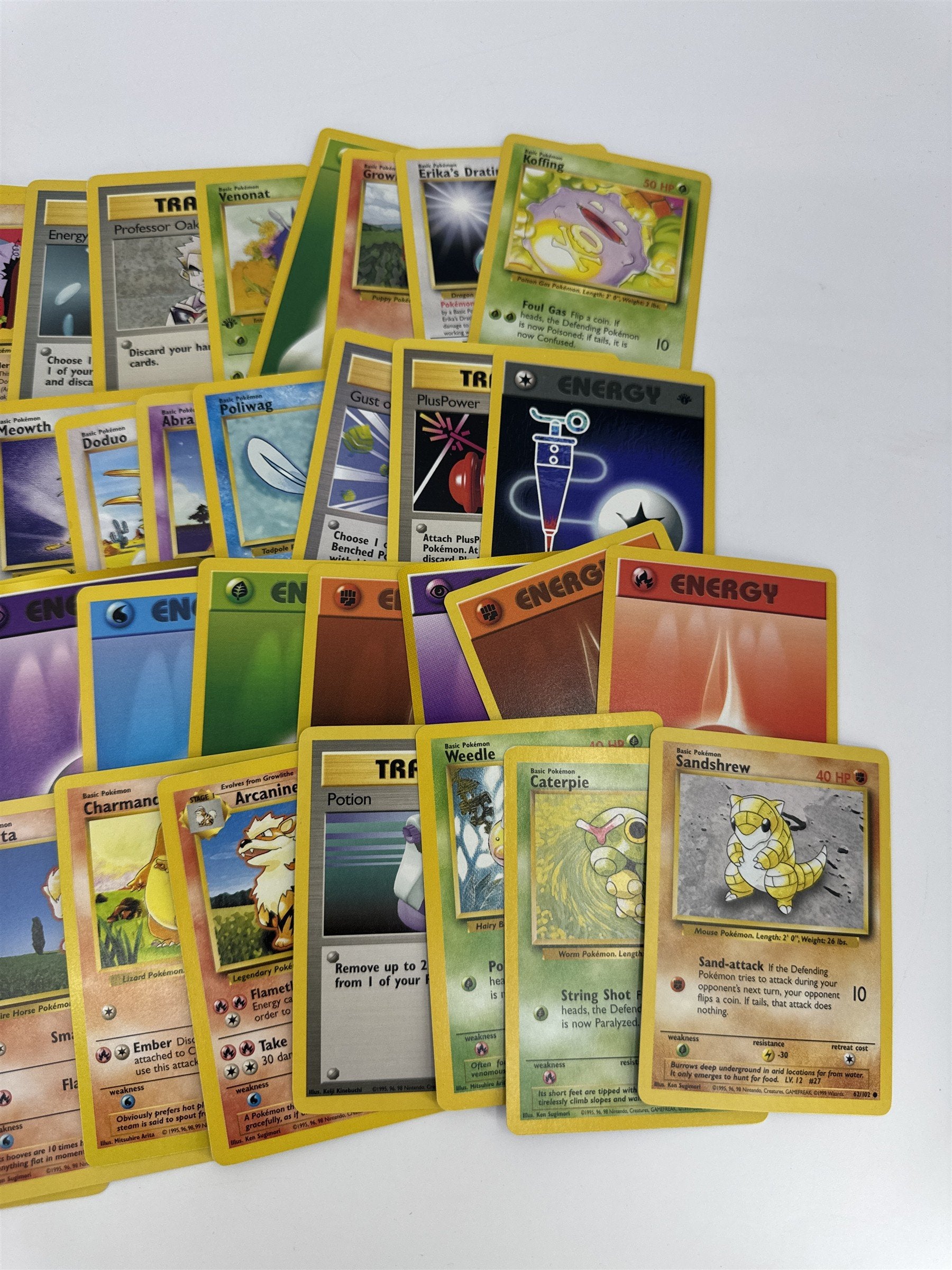 Lot of 40 Random Assorted Pokemon Playing Cards Vintage 1999 (As Pictured)