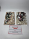 Boehm at Home Victorian Christmas Tin Art Wall Plaques Set of 2 Home Interiors