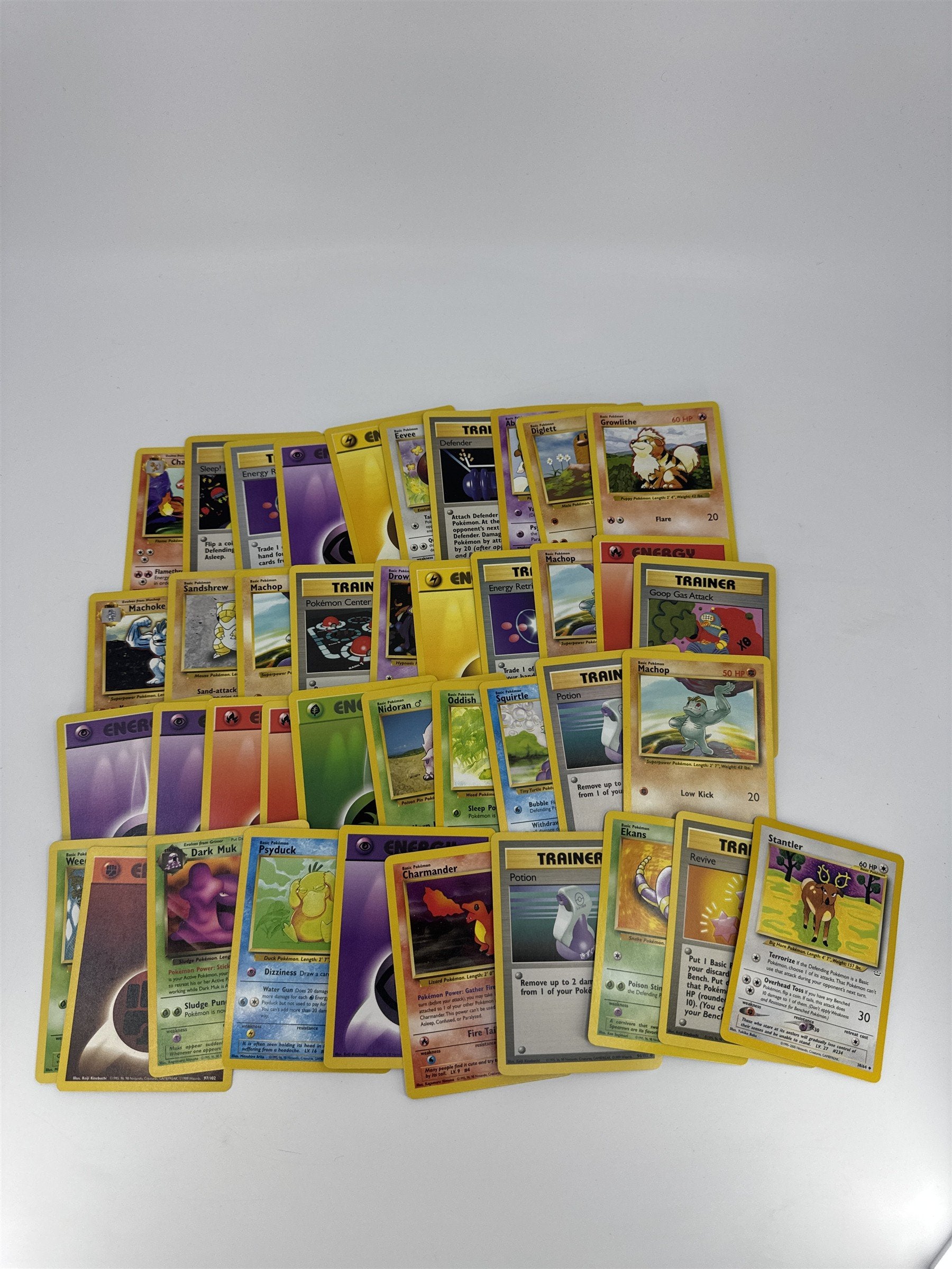 Lot of 40 Random Assorted Pokemon Playing Cards Vintage 1999 (As Pictured)