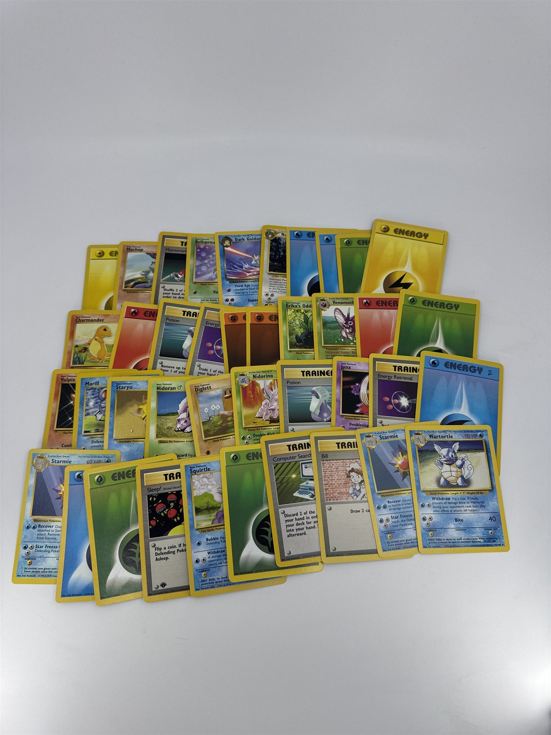 Lot of 40 Random Assorted Pokemon Playing Cards Vintage 1999 (As Pictured)