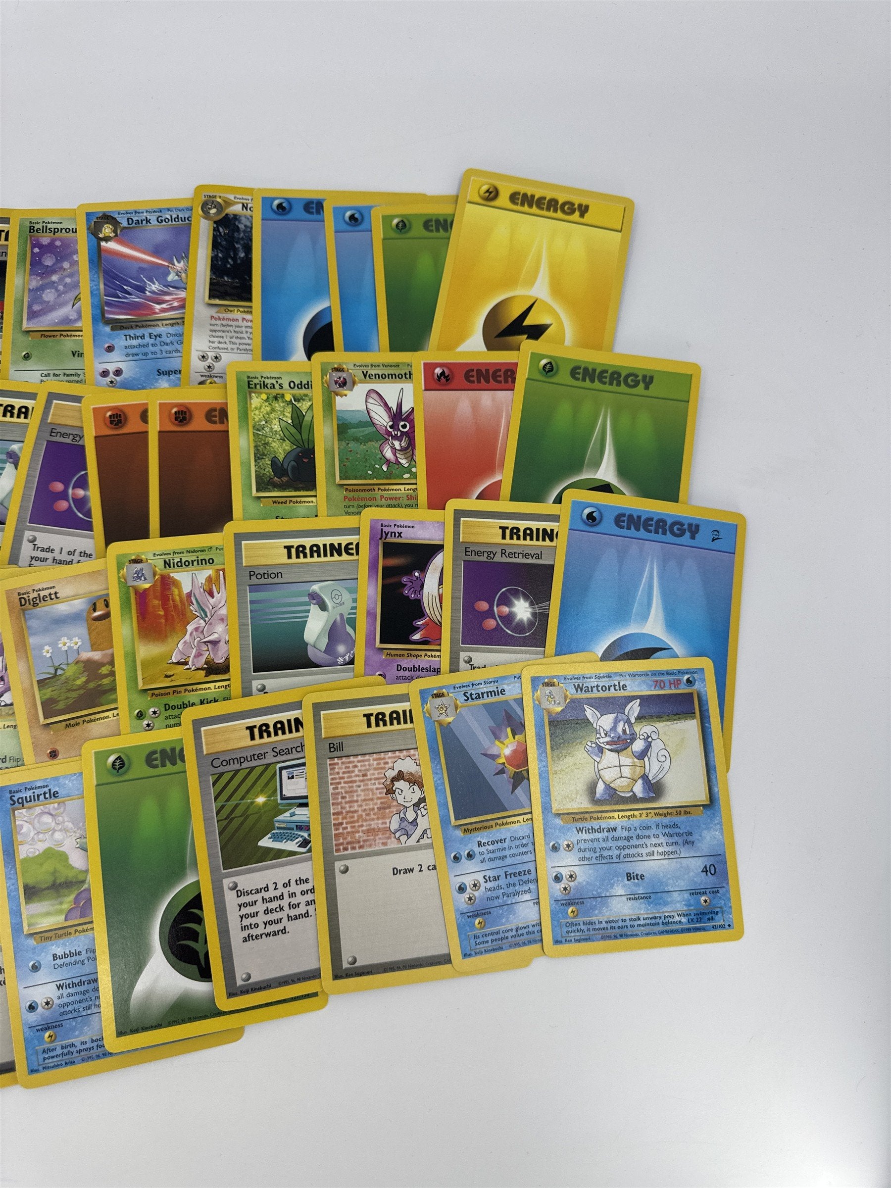 Lot of 40 Random Assorted Pokemon Playing Cards Vintage 1999 (As Pictured)