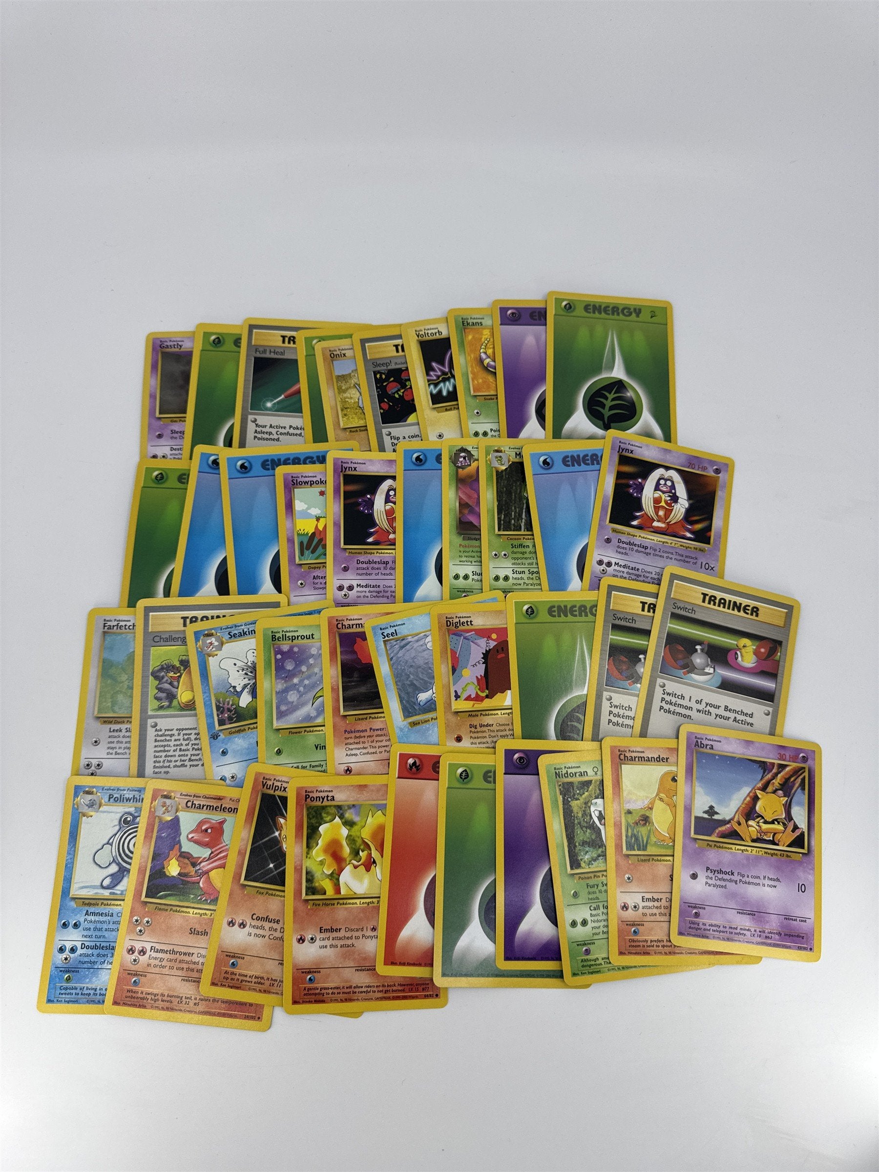 Lot of 40 Random Assorted Pokemon Playing Cards Vintage 1999 (As Pictured)