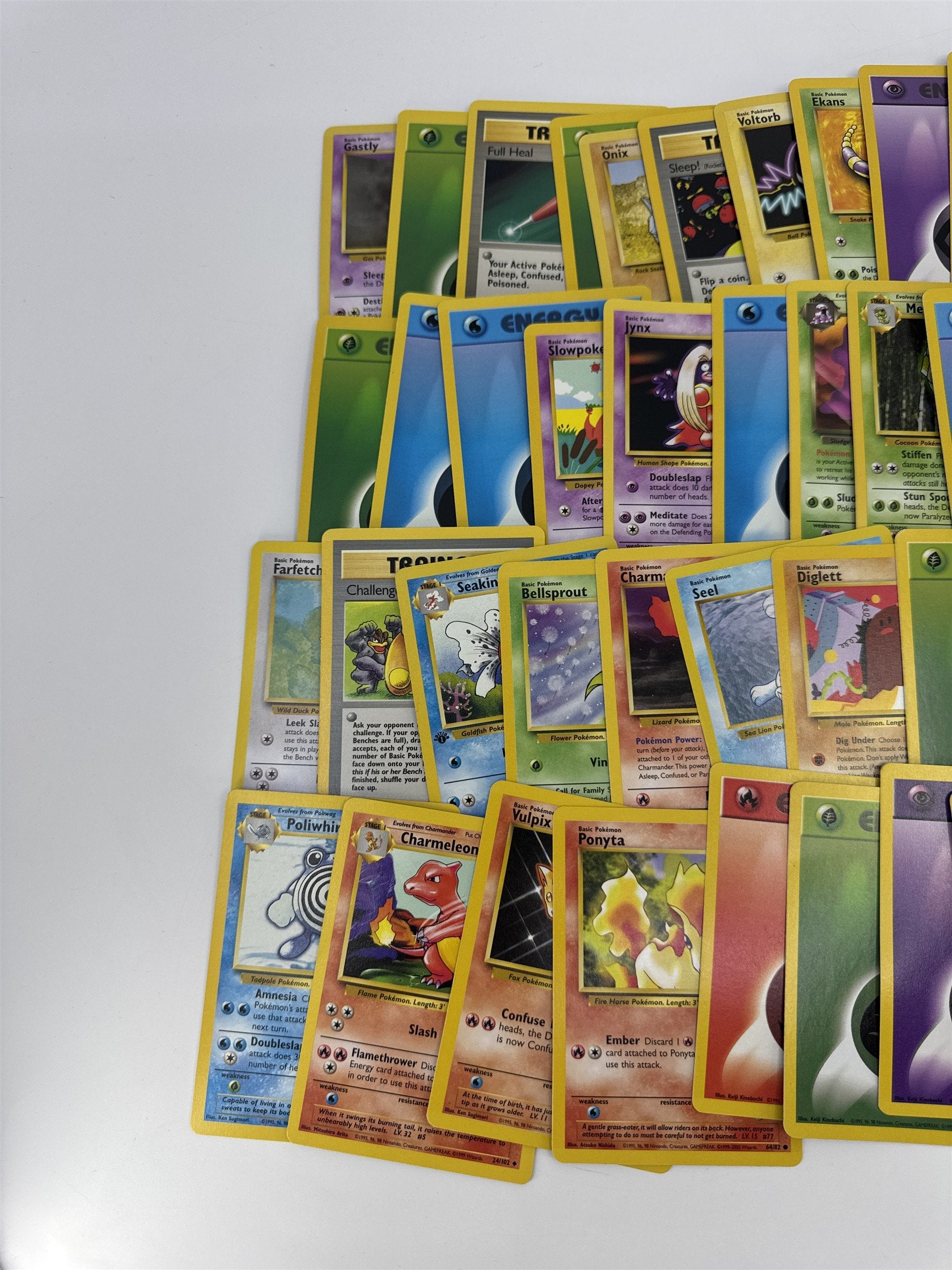Lot of 40 Random Assorted Pokemon Playing Cards Vintage 1999 (As Pictured)