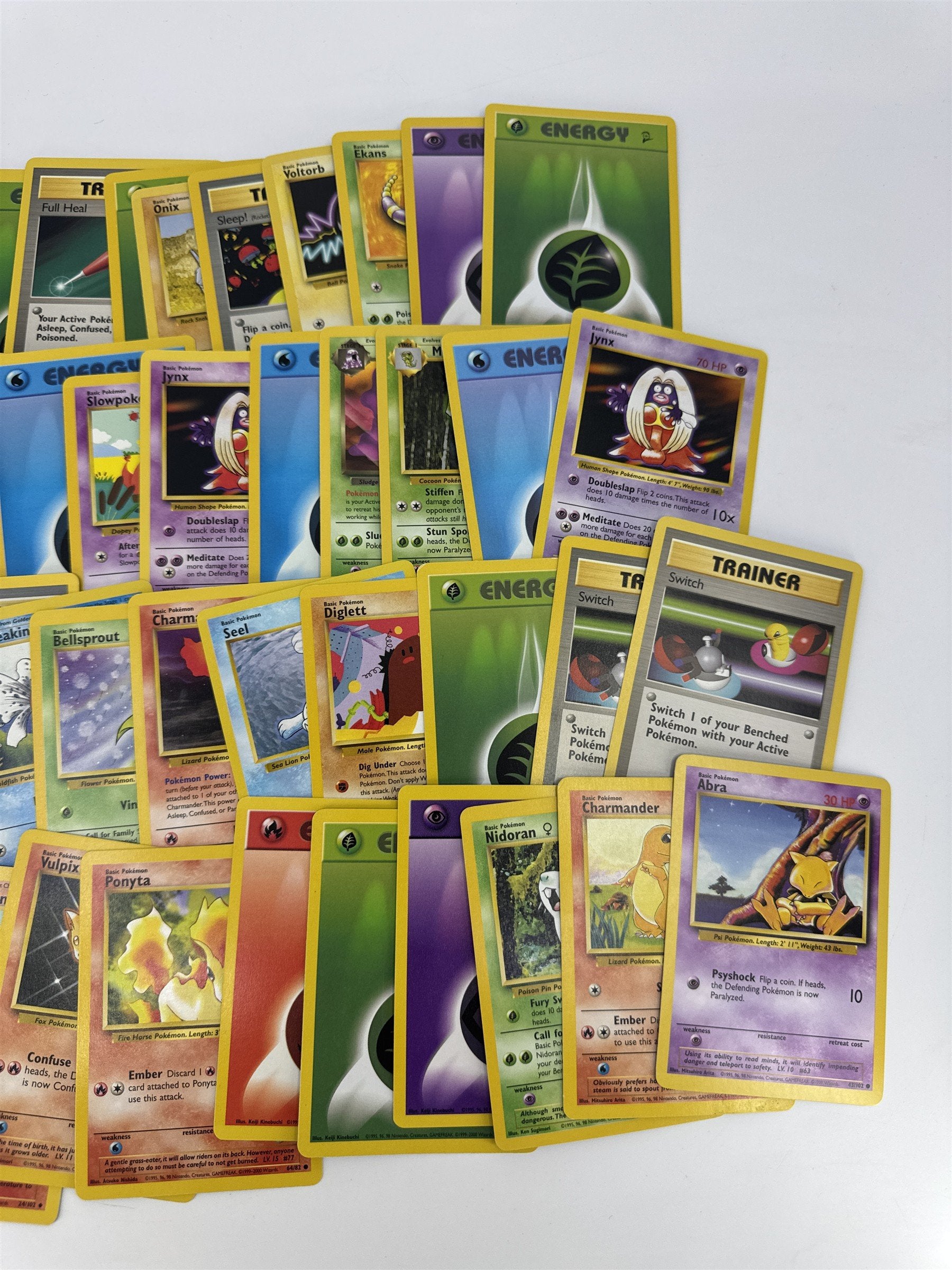 Lot of 40 Random Assorted Pokemon Playing Cards Vintage 1999 (As Pictured)