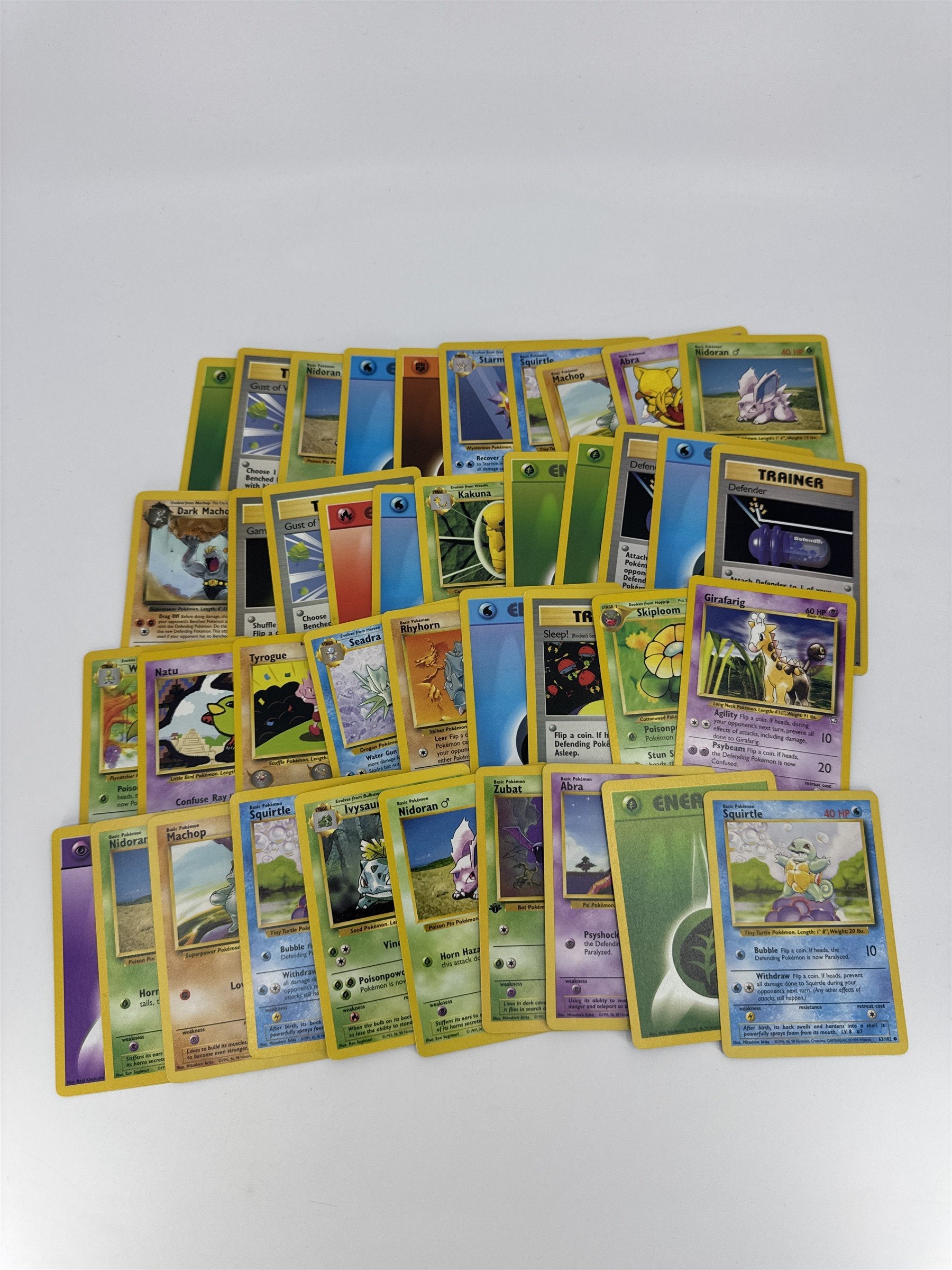 Lot of 40 Random Assorted Pokemon Playing Cards Vintage 1999 (As Pictured)