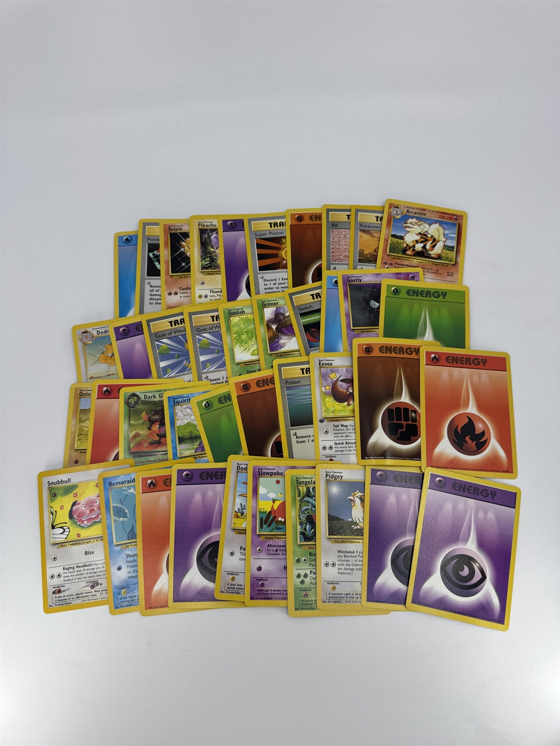 Lot of 40 Random Assorted Pokemon Playing Cards Vintage 1999 (As Pictured)