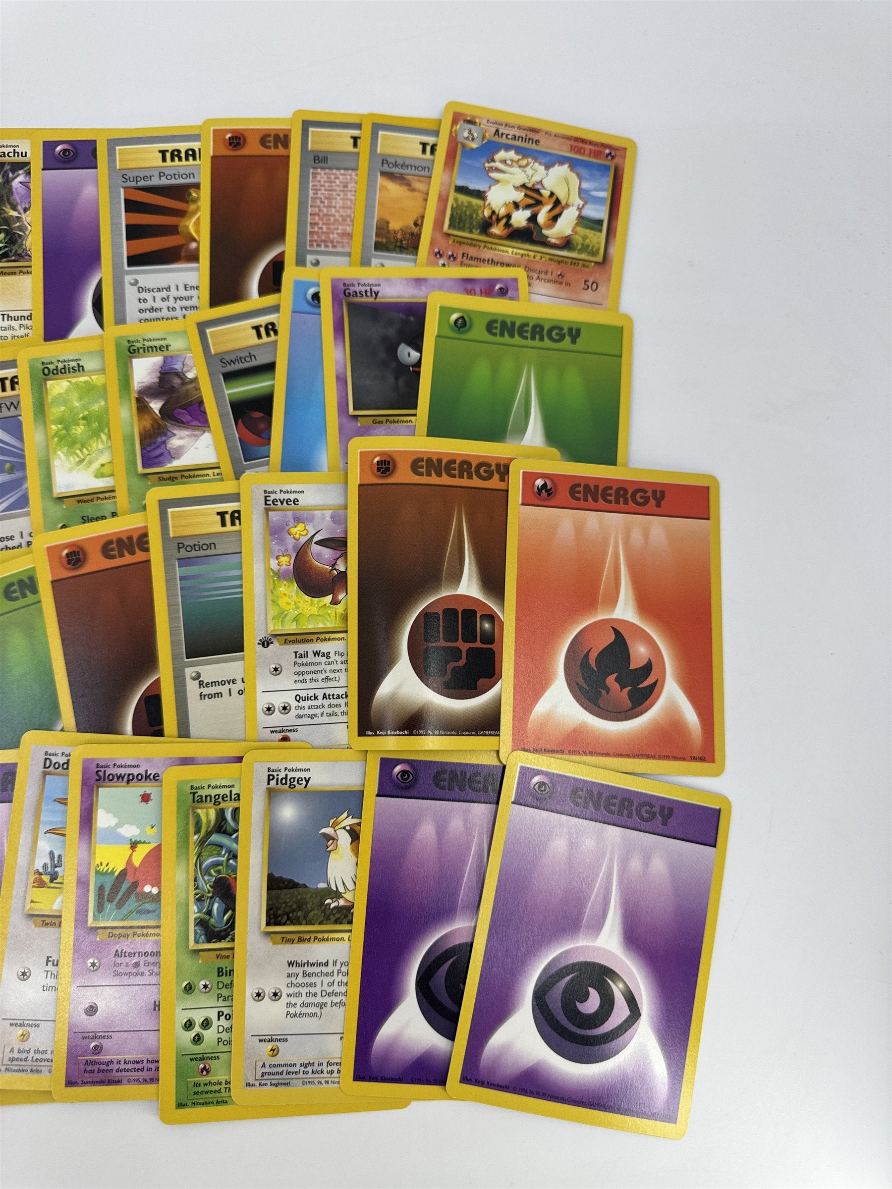 Lot of 40 Random Assorted Pokemon Playing Cards Vintage 1999 (As Pictured)