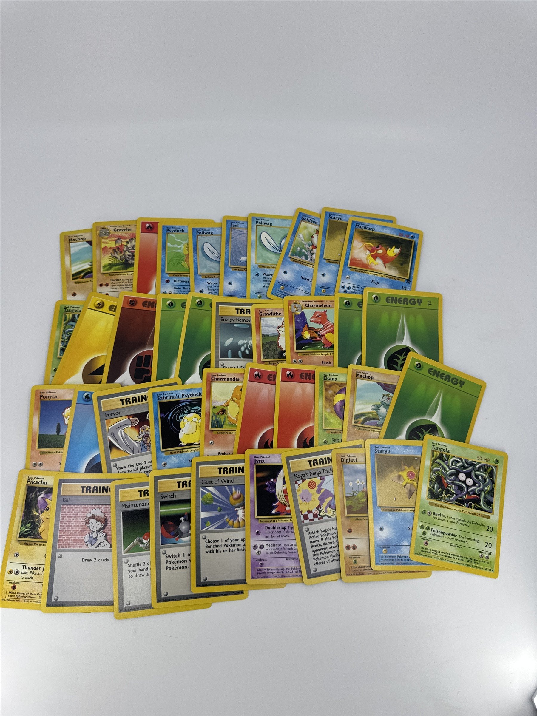 Lot of 40 Random Assorted Pokemon Playing Cards Vintage 1999 (As Pictured)