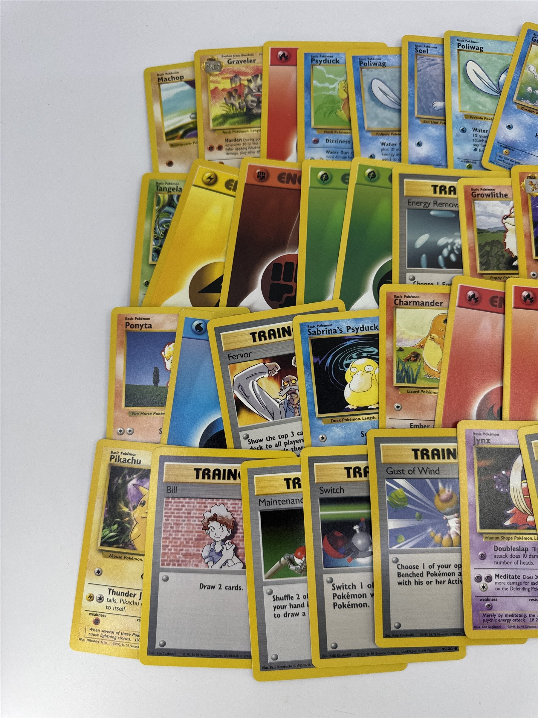 Lot of 40 Random Assorted Pokemon Playing Cards Vintage 1999 (As Pictured)