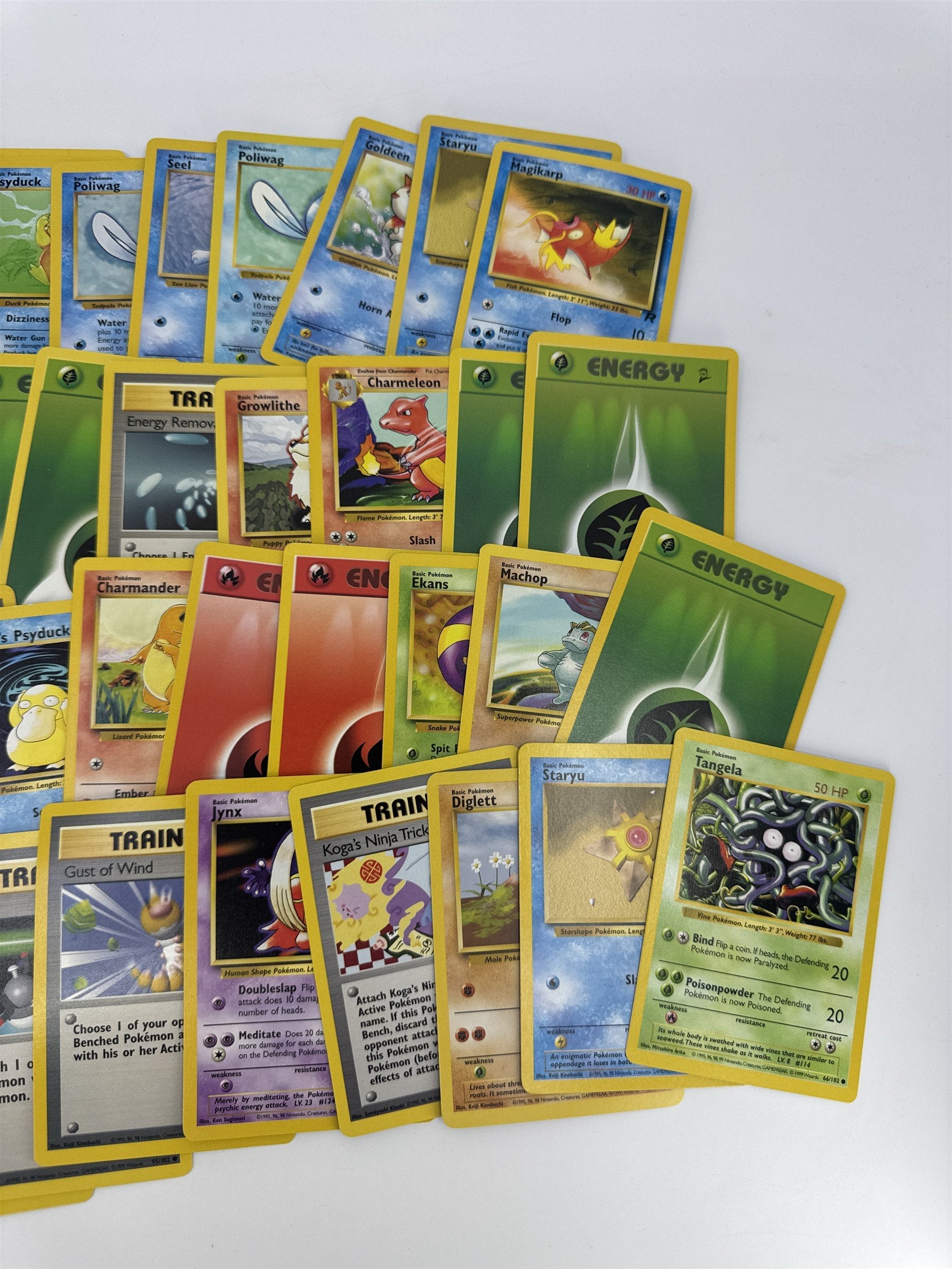 Lot of 40 Random Assorted Pokemon Playing Cards Vintage 1999 (As Pictured)