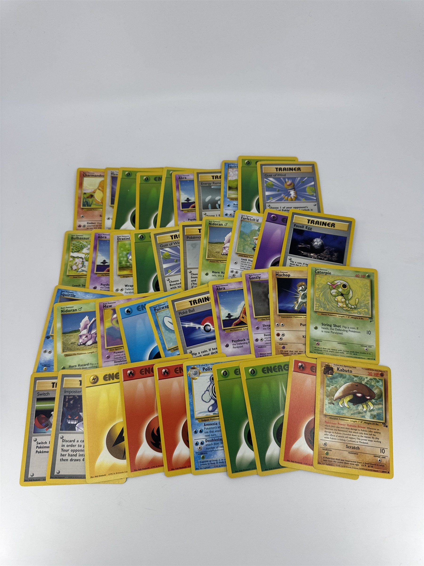 Lot of 40 Random Assorted Pokemon Playing Cards Vintage 1999 (As Pictured)