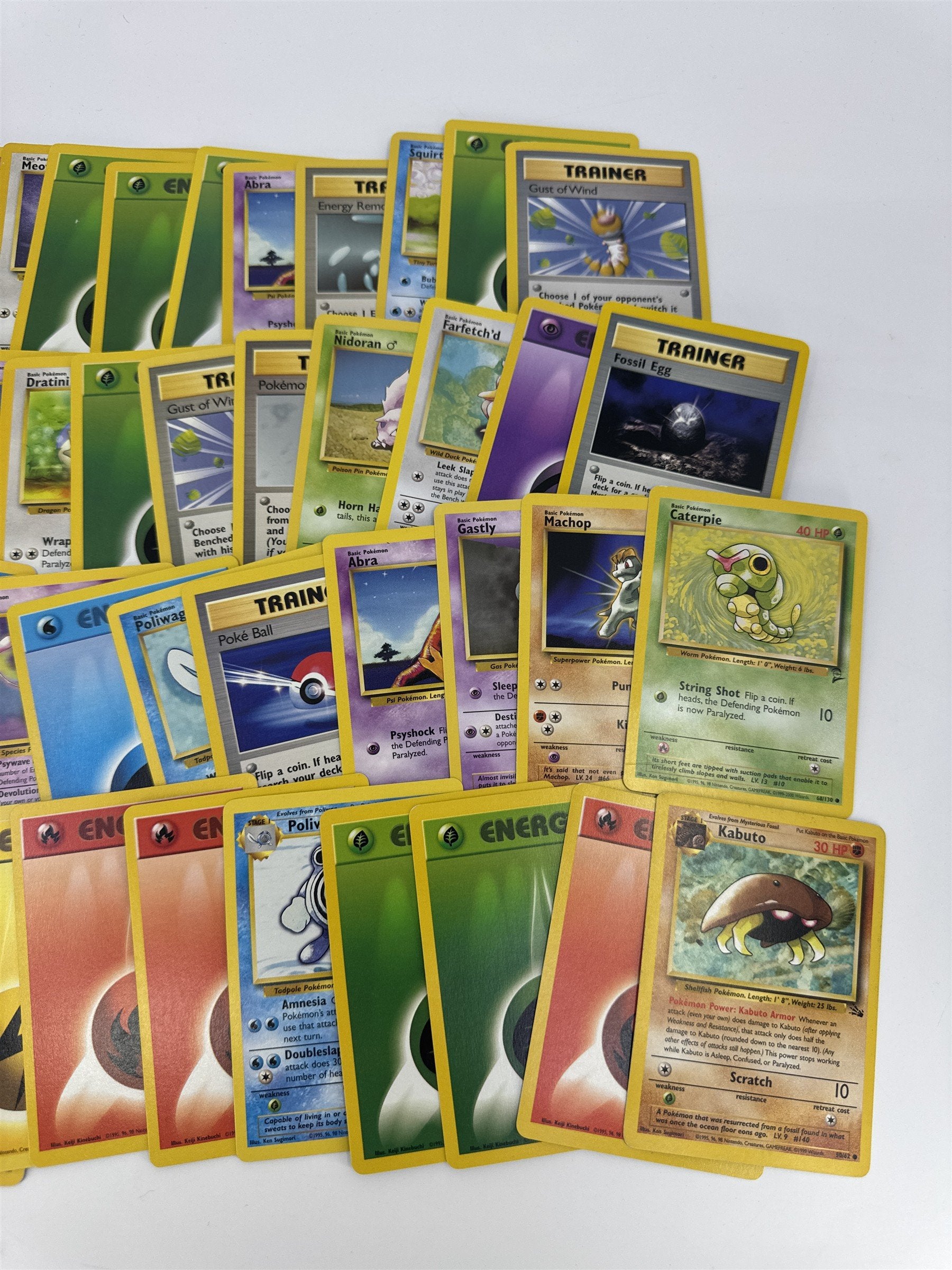 Lot of 40 Random Assorted Pokemon Playing Cards Vintage 1999 (As Pictured)