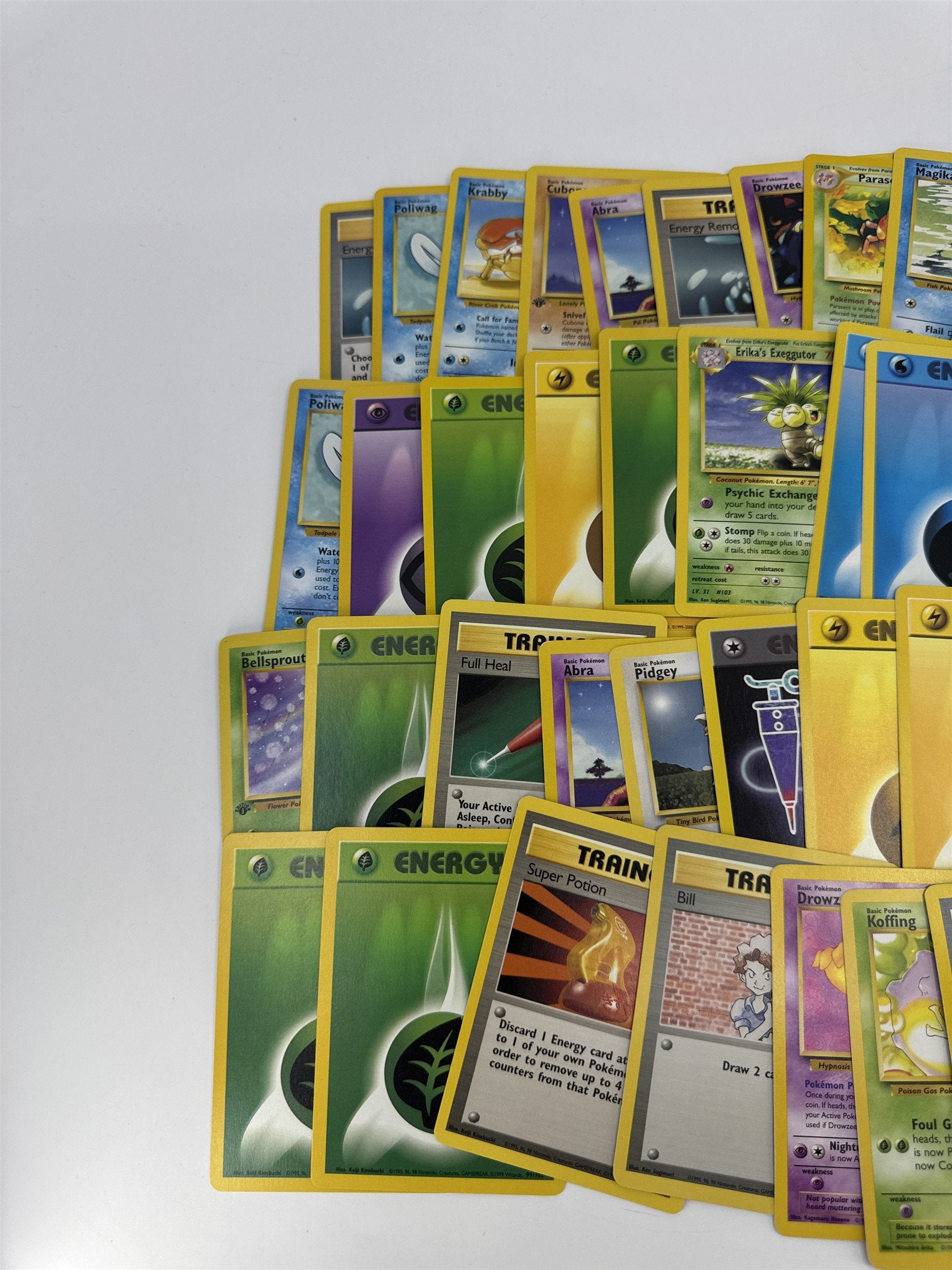 Lot of 40 Random Assorted Pokemon Playing Cards Vintage 1999 (As Pictured)