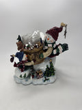 Home Interiors Snowman Candle Holder 57038 Christmas Votive Figurine V-13820 NIB