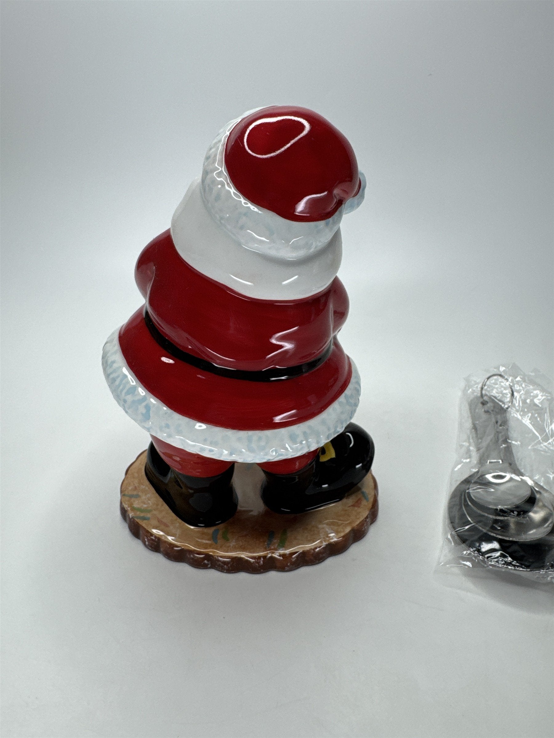 Home Interiors Santa Measuring Spoon Holder Set 59118 Christmas Ceramic NIB