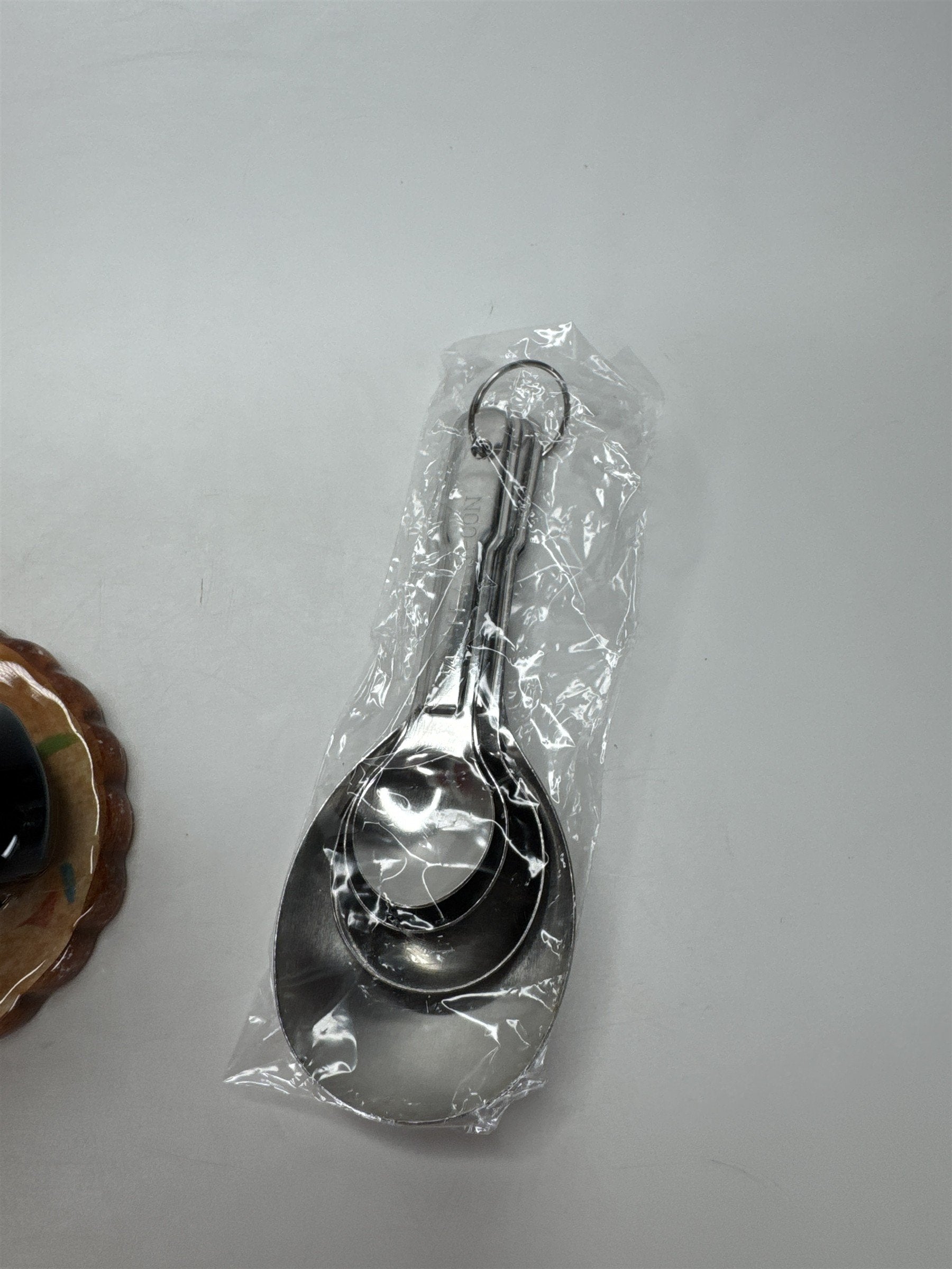 Home Interiors Santa Measuring Spoon Holder Set 59118 Christmas Ceramic NIB